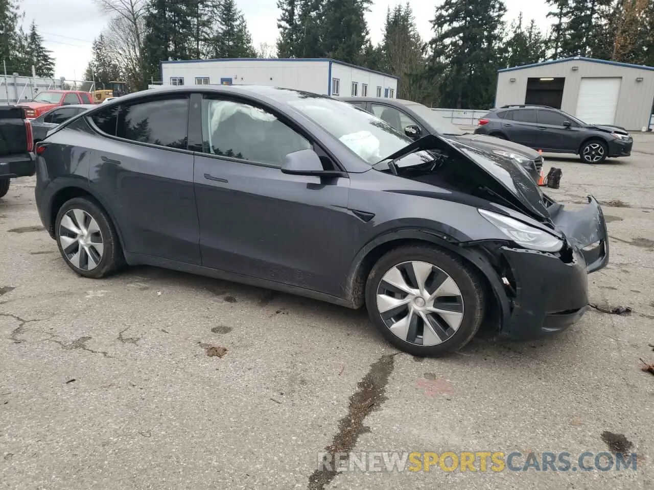 4 Фотография поврежденного автомобиля 5YJYGDEE7MF180661 TESLA MODEL Y 2021