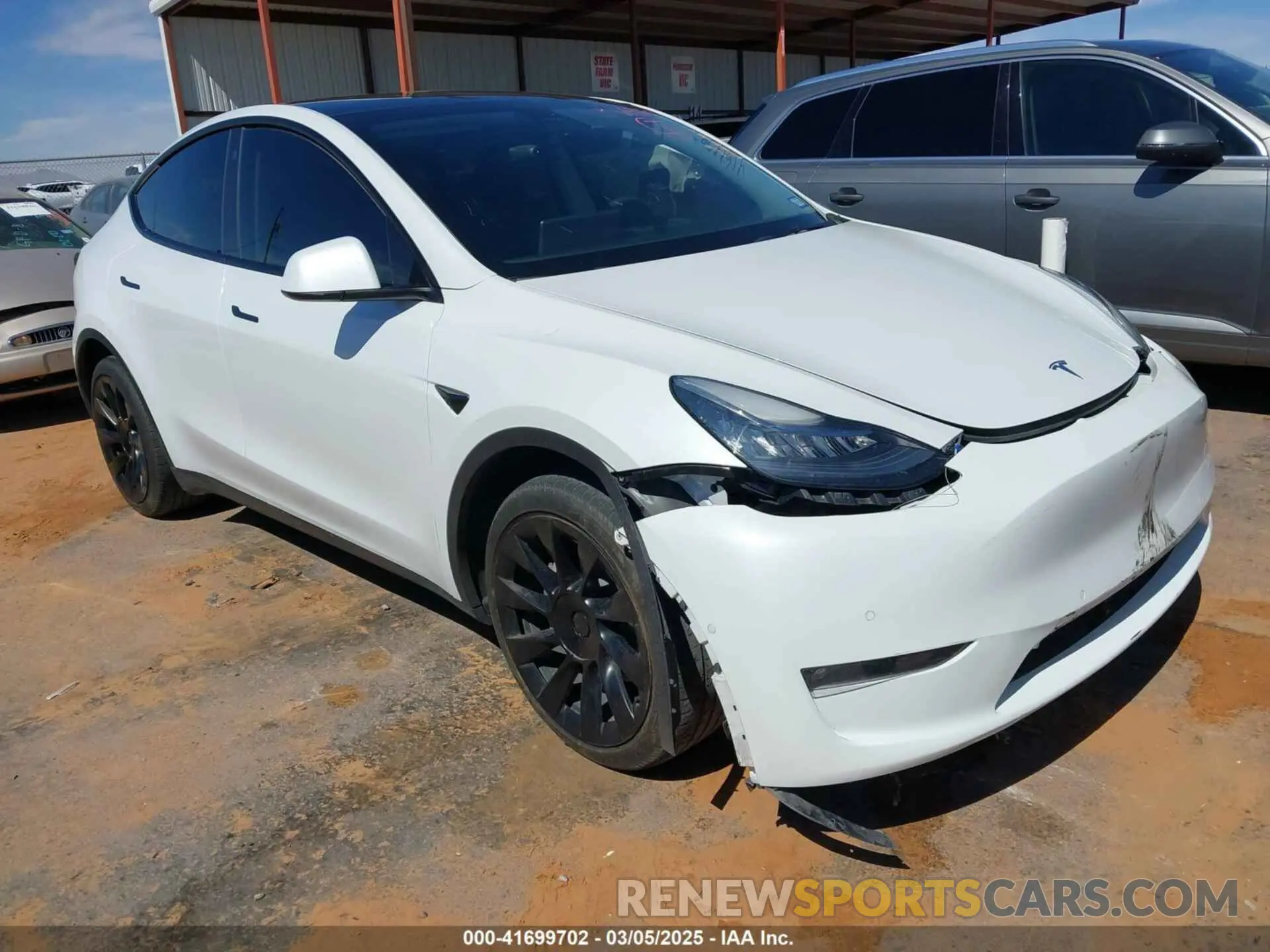 1 Photograph of a damaged car 5YJYGDEE7MF204764 TESLA MODEL Y 2021