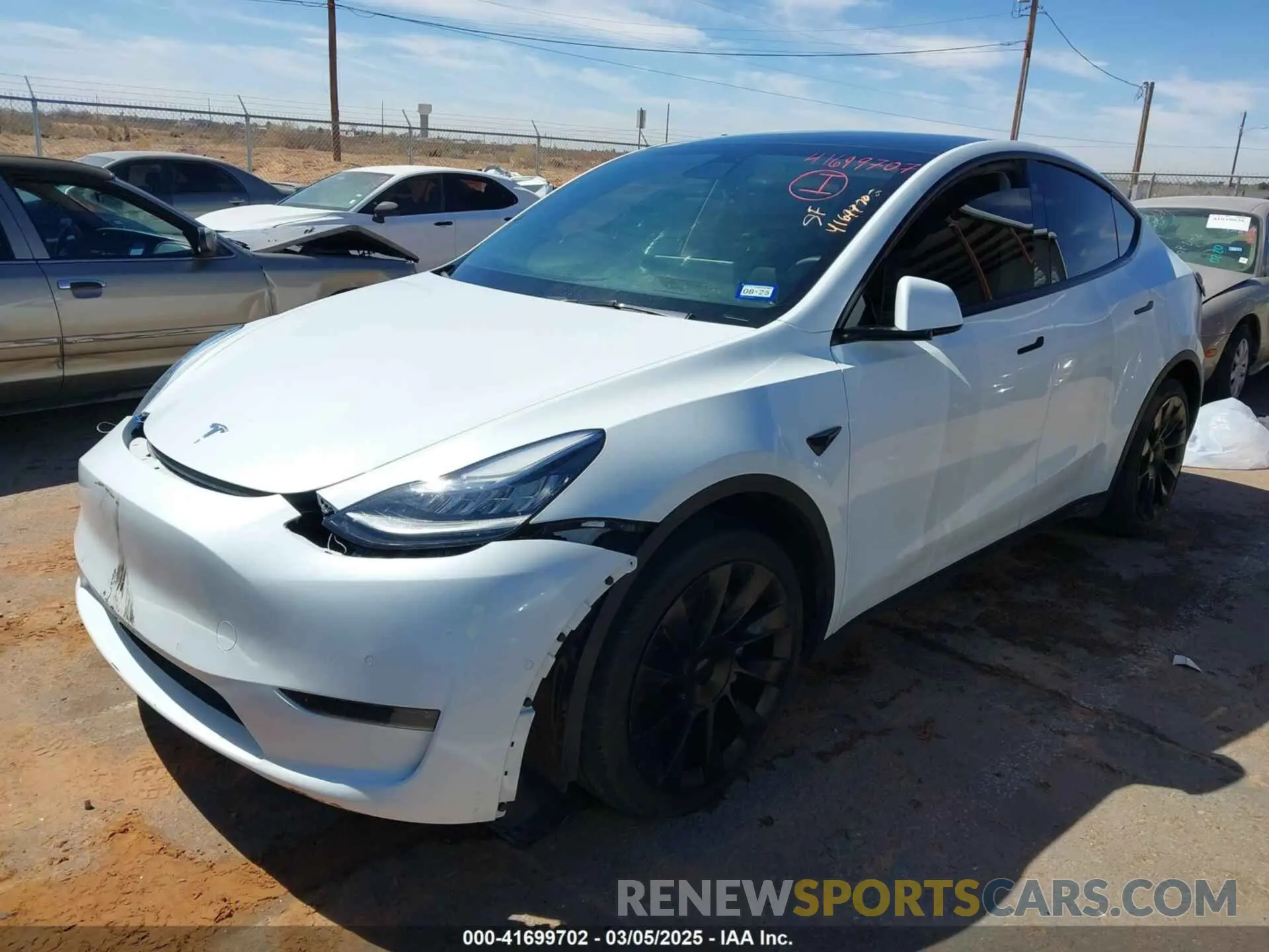 2 Photograph of a damaged car 5YJYGDEE7MF204764 TESLA MODEL Y 2021