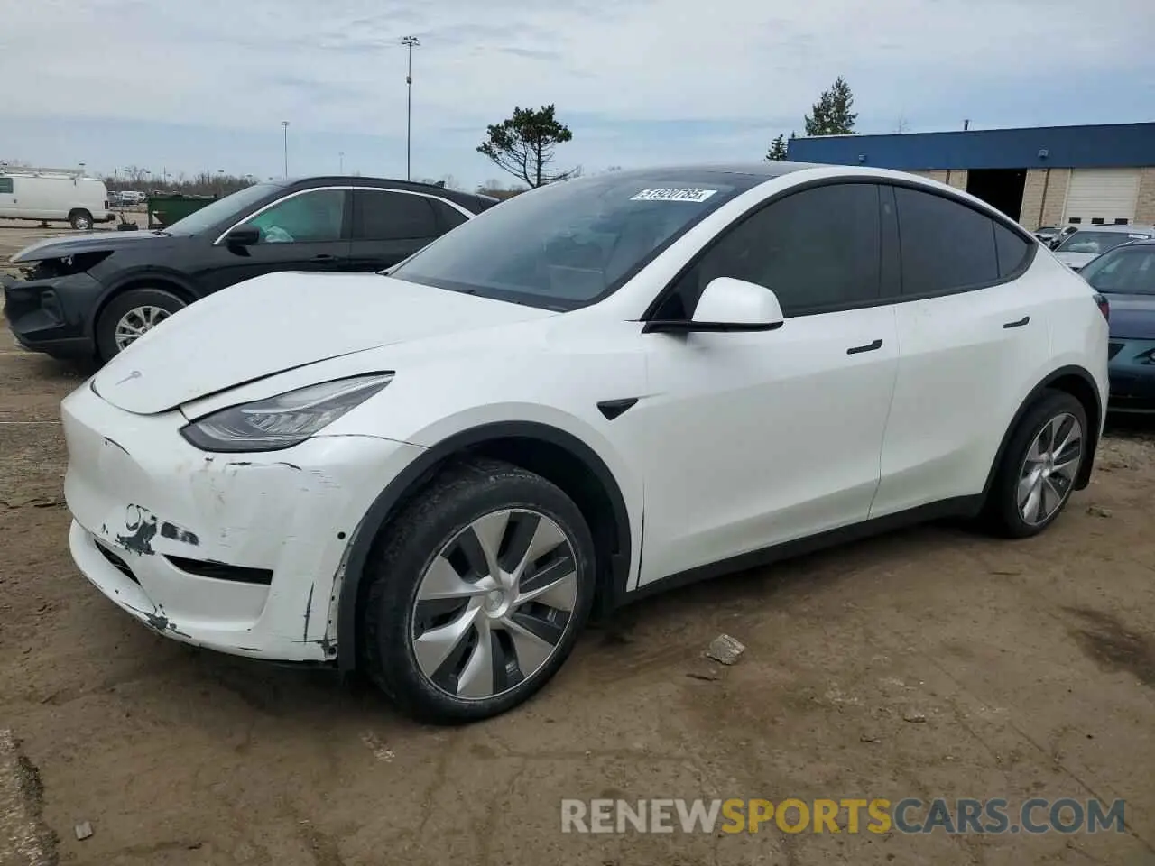 1 Photograph of a damaged car 5YJYGDEE7MF220608 TESLA MODEL Y 2021