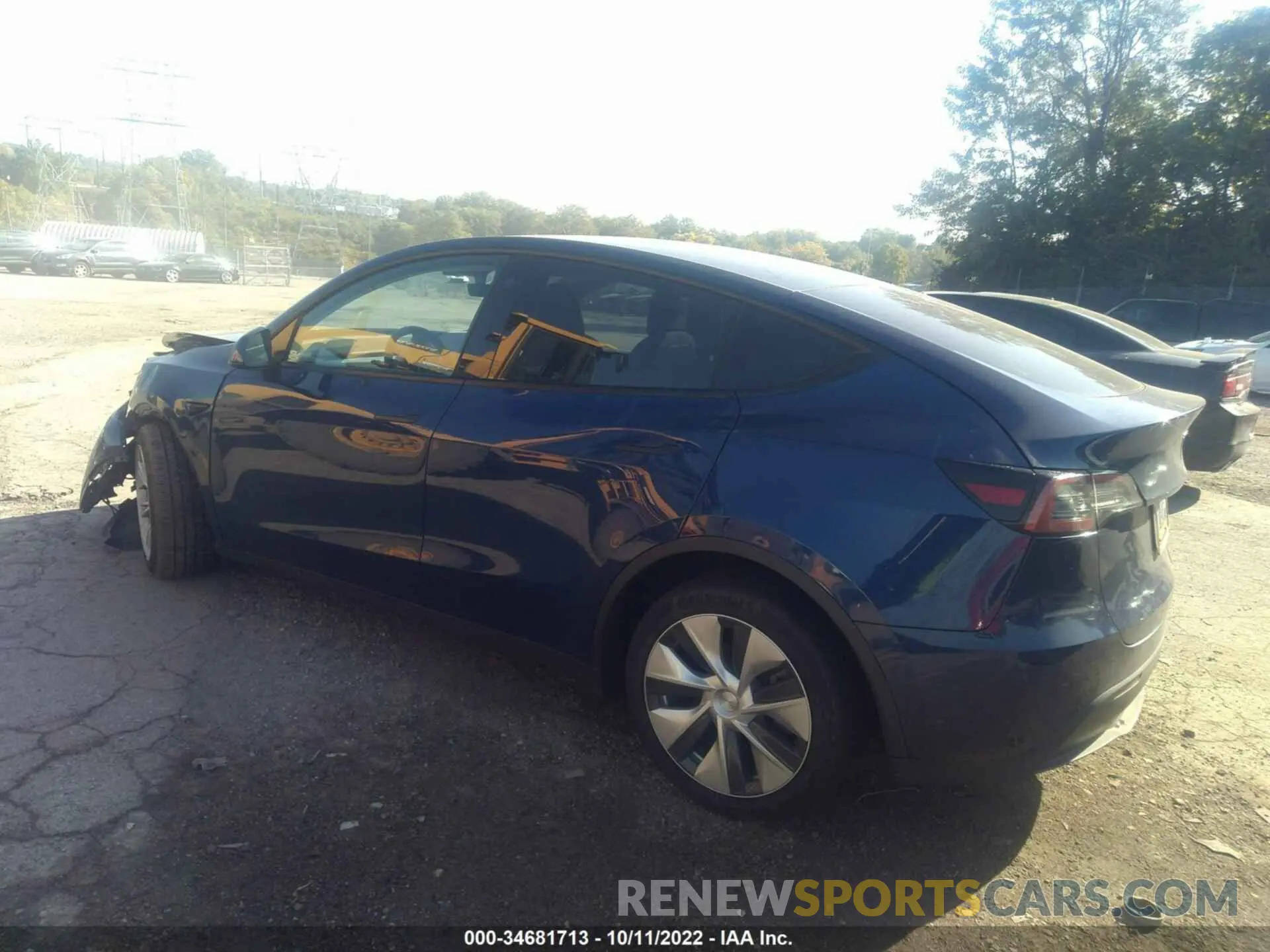 3 Фотография поврежденного автомобиля 5YJYGDEE7MF224562 TESLA MODEL Y 2021