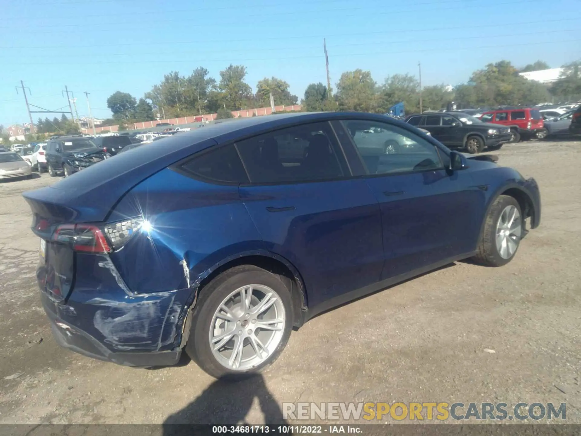 4 Фотография поврежденного автомобиля 5YJYGDEE7MF224562 TESLA MODEL Y 2021