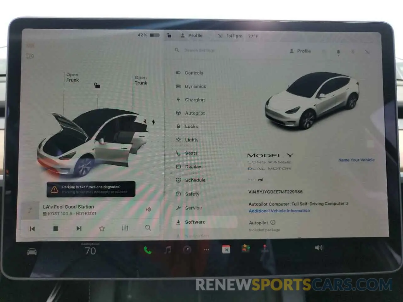 9 Photograph of a damaged car 5YJYGDEE7MF229986 TESLA MODEL Y 2021