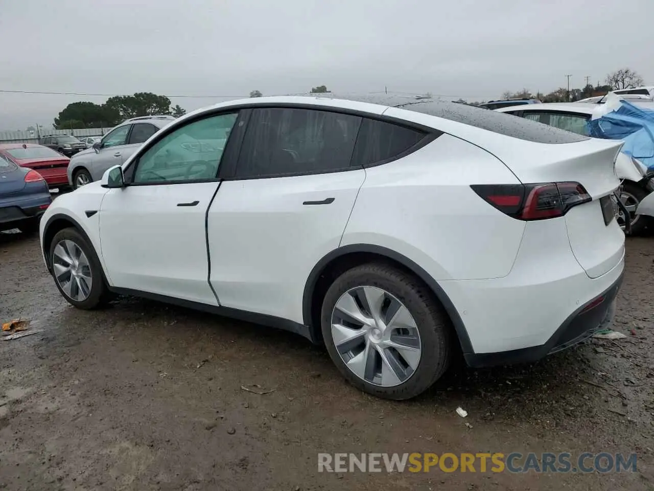 2 Photograph of a damaged car 5YJYGDEE7MF295647 TESLA MODEL Y 2021