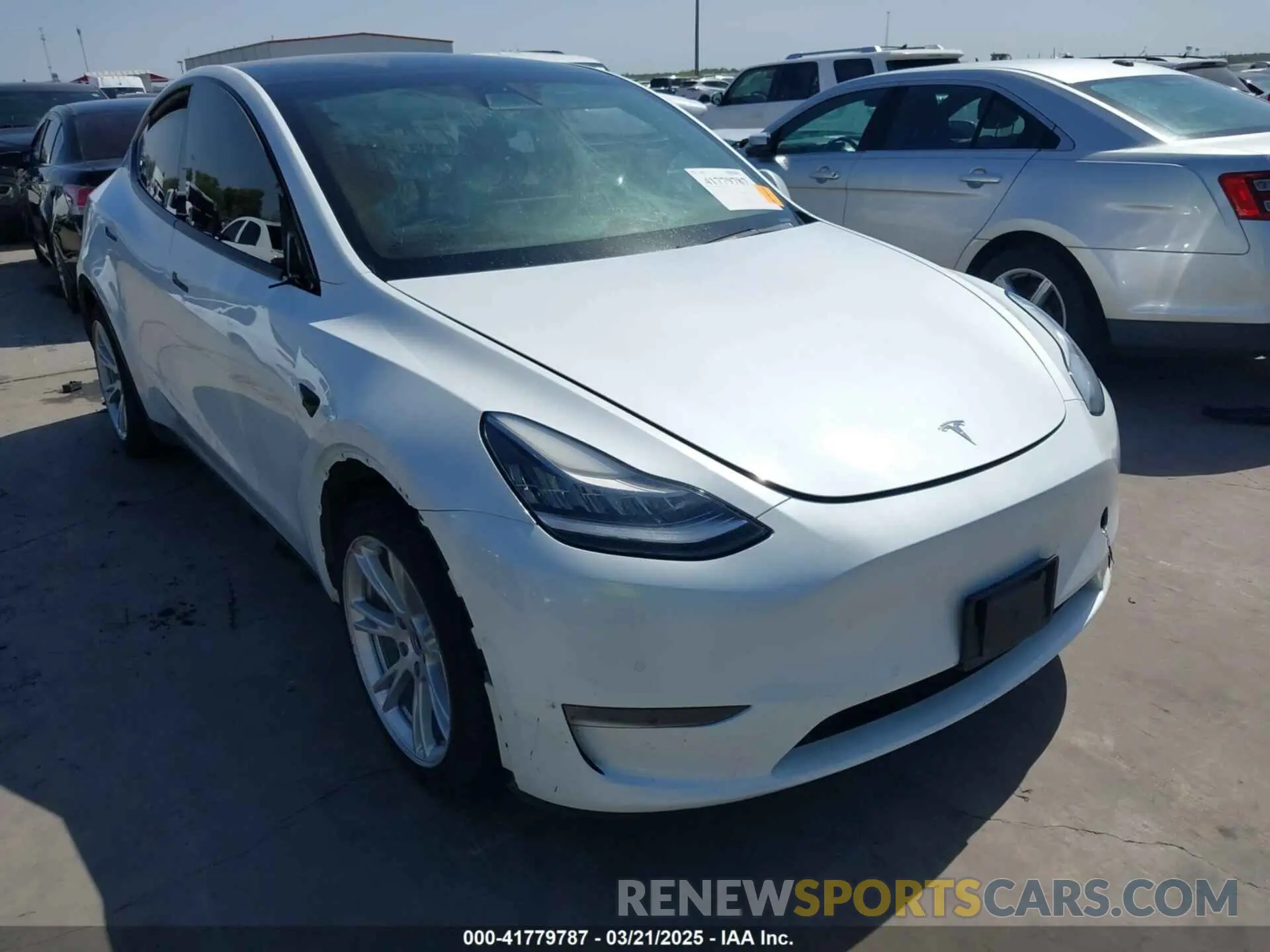 1 Фотография поврежденного автомобиля 5YJYGDEE8MF069679 TESLA MODEL Y 2021