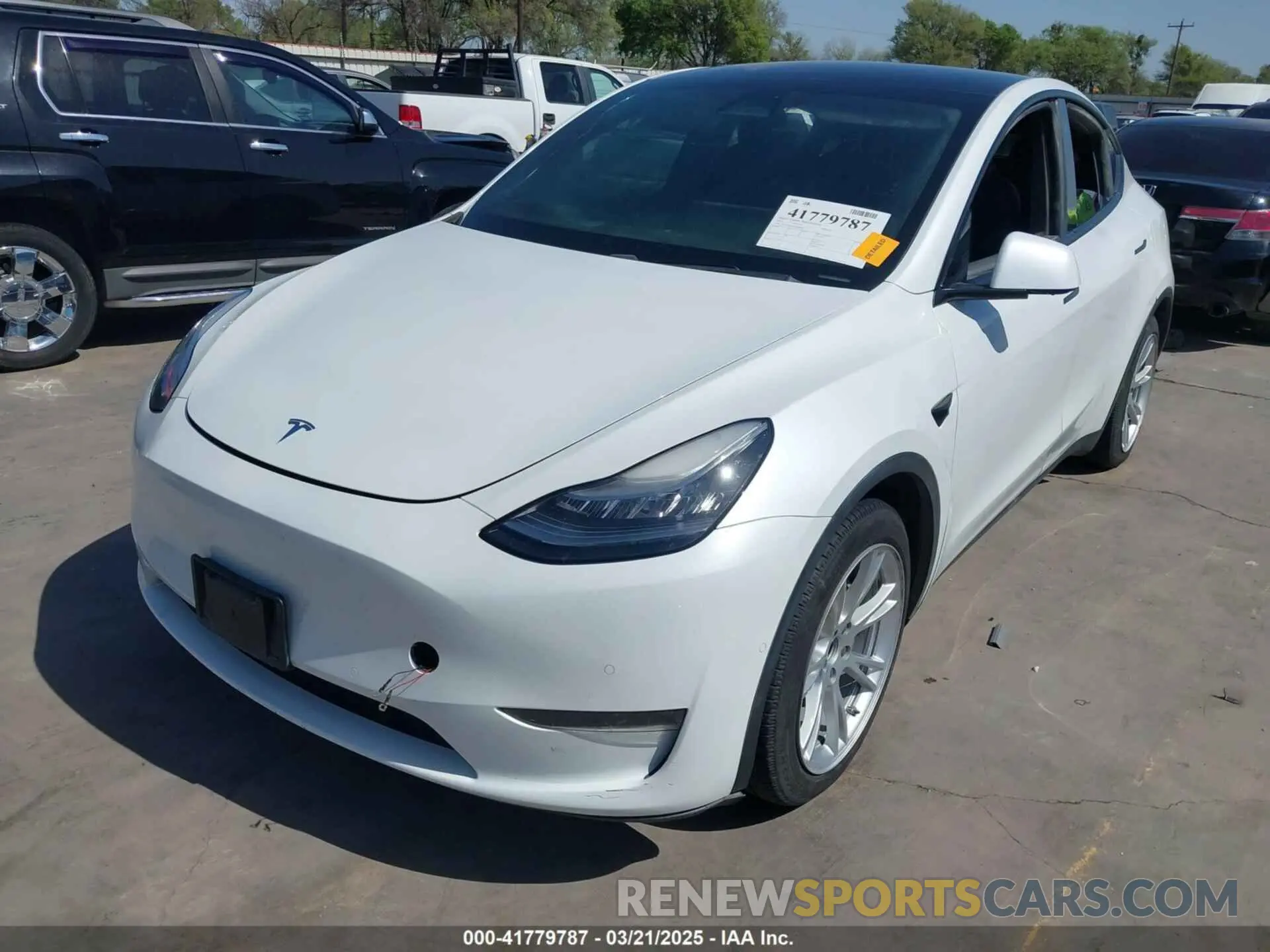 2 Фотография поврежденного автомобиля 5YJYGDEE8MF069679 TESLA MODEL Y 2021