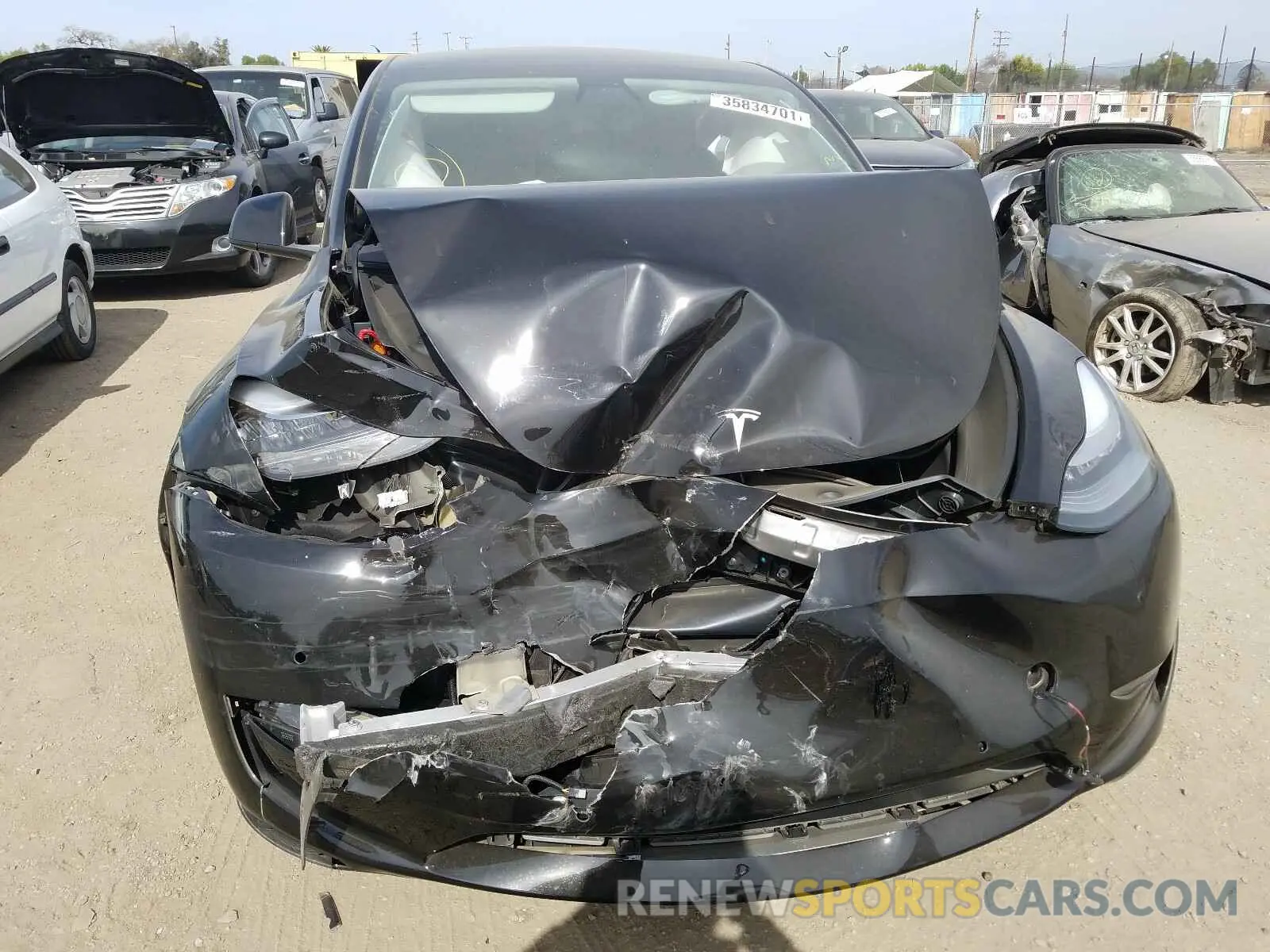 9 Photograph of a damaged car 5YJYGDEE8MF089348 TESLA MODEL Y 2021