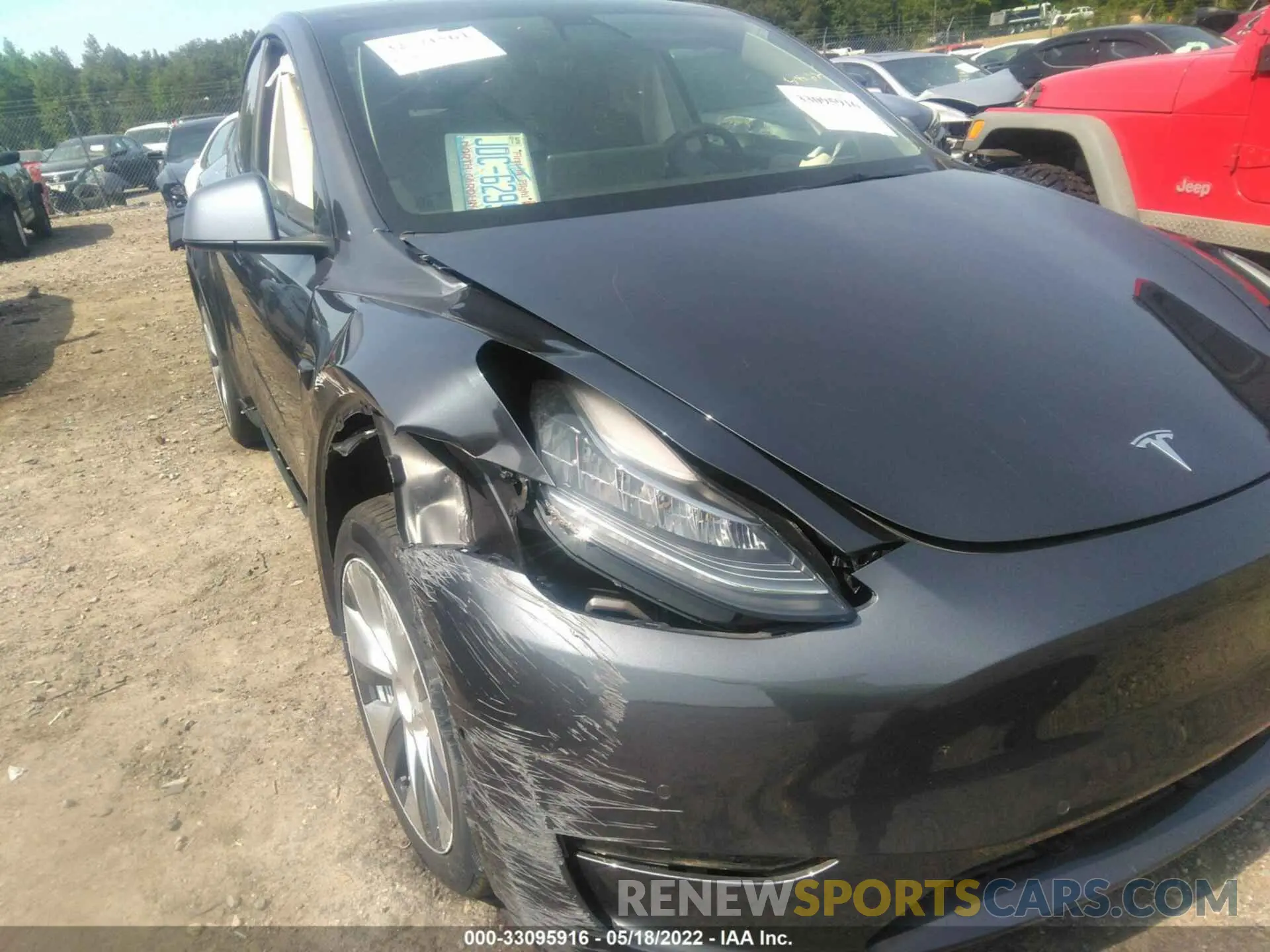 6 Photograph of a damaged car 5YJYGDEE8MF138337 TESLA MODEL Y 2021