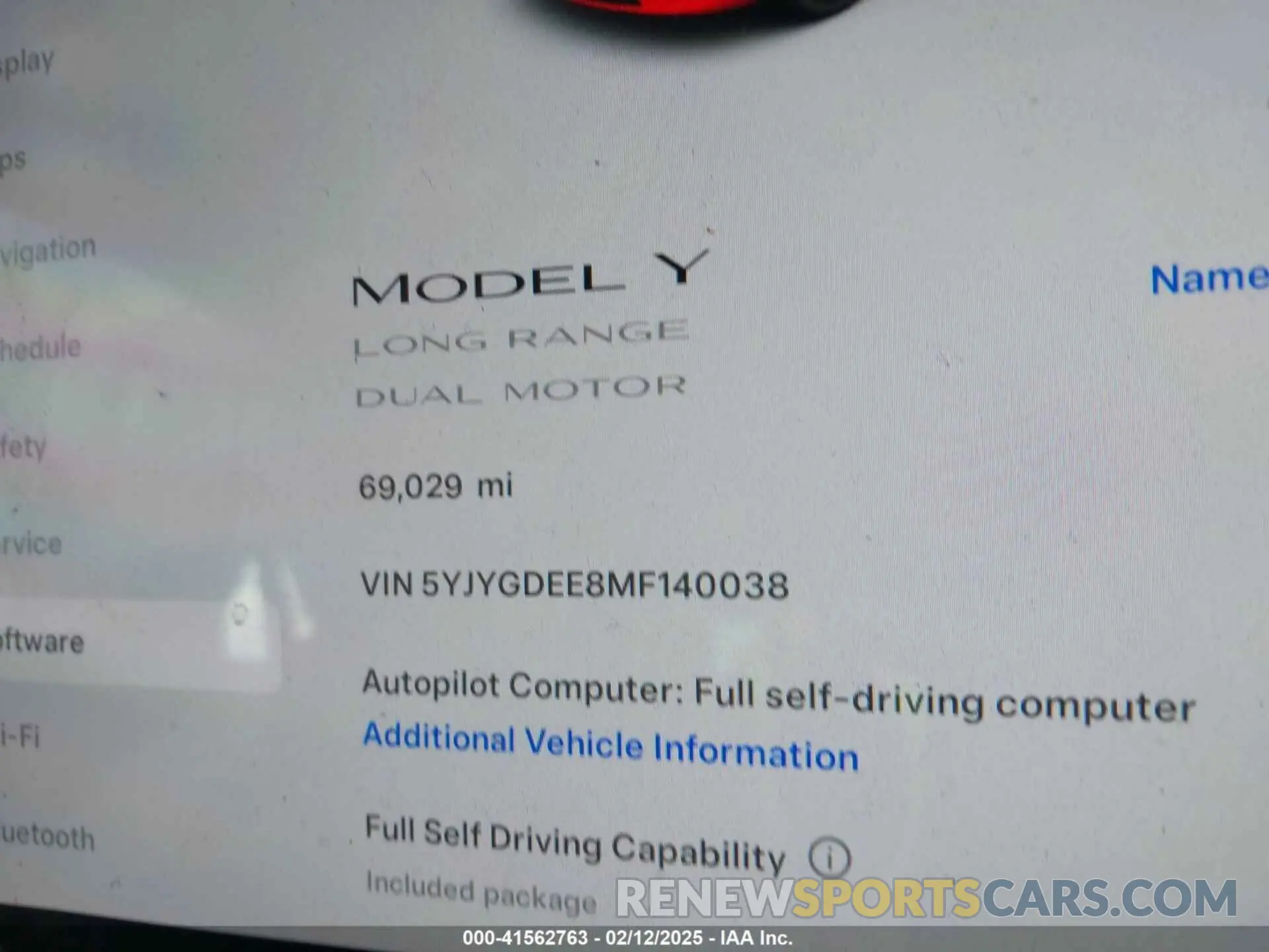 9 Photograph of a damaged car 5YJYGDEE8MF140038 TESLA MODEL Y 2021