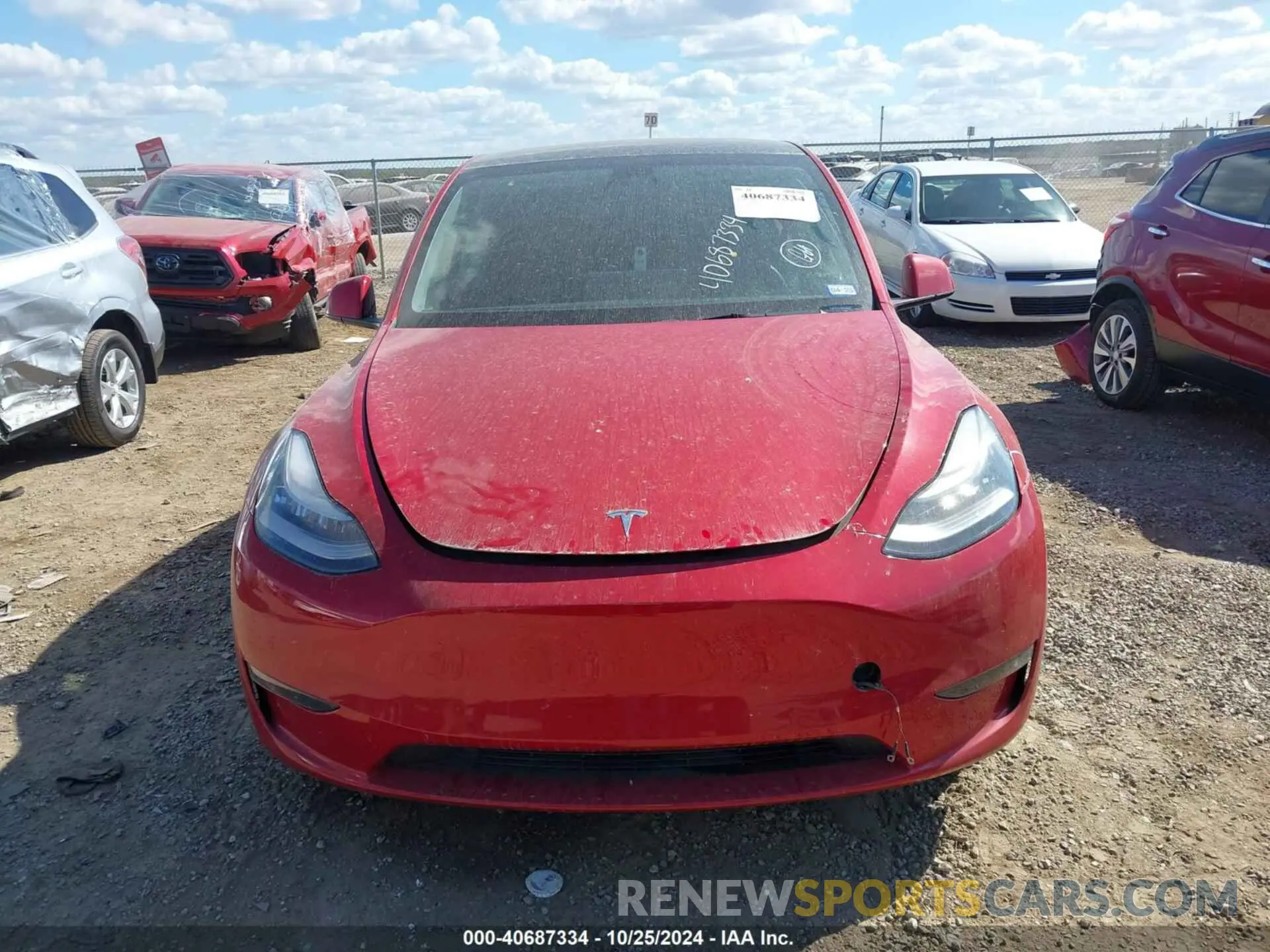 12 Photograph of a damaged car 5YJYGDEE8MF140458 TESLA MODEL Y 2021
