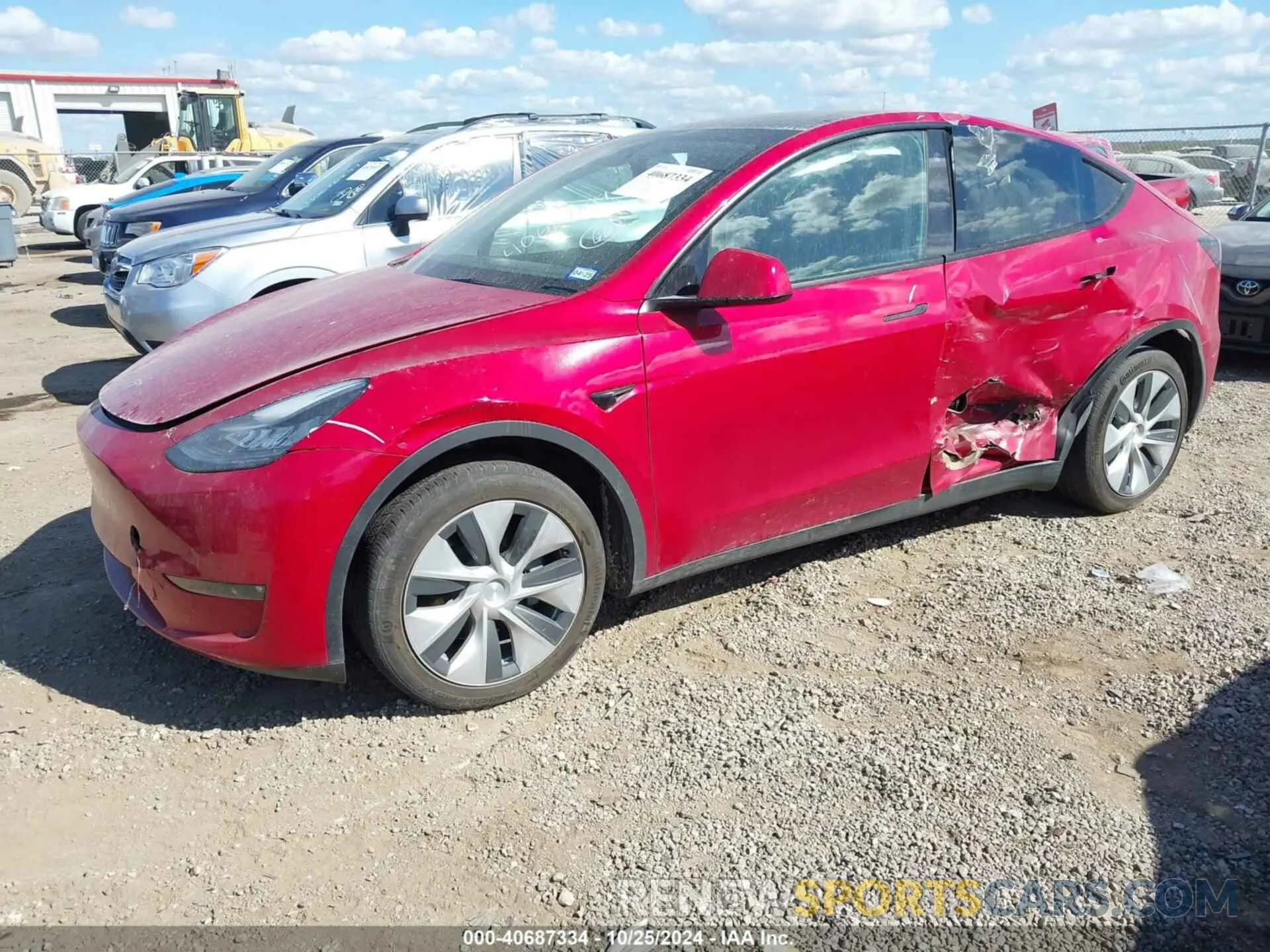 2 Photograph of a damaged car 5YJYGDEE8MF140458 TESLA MODEL Y 2021