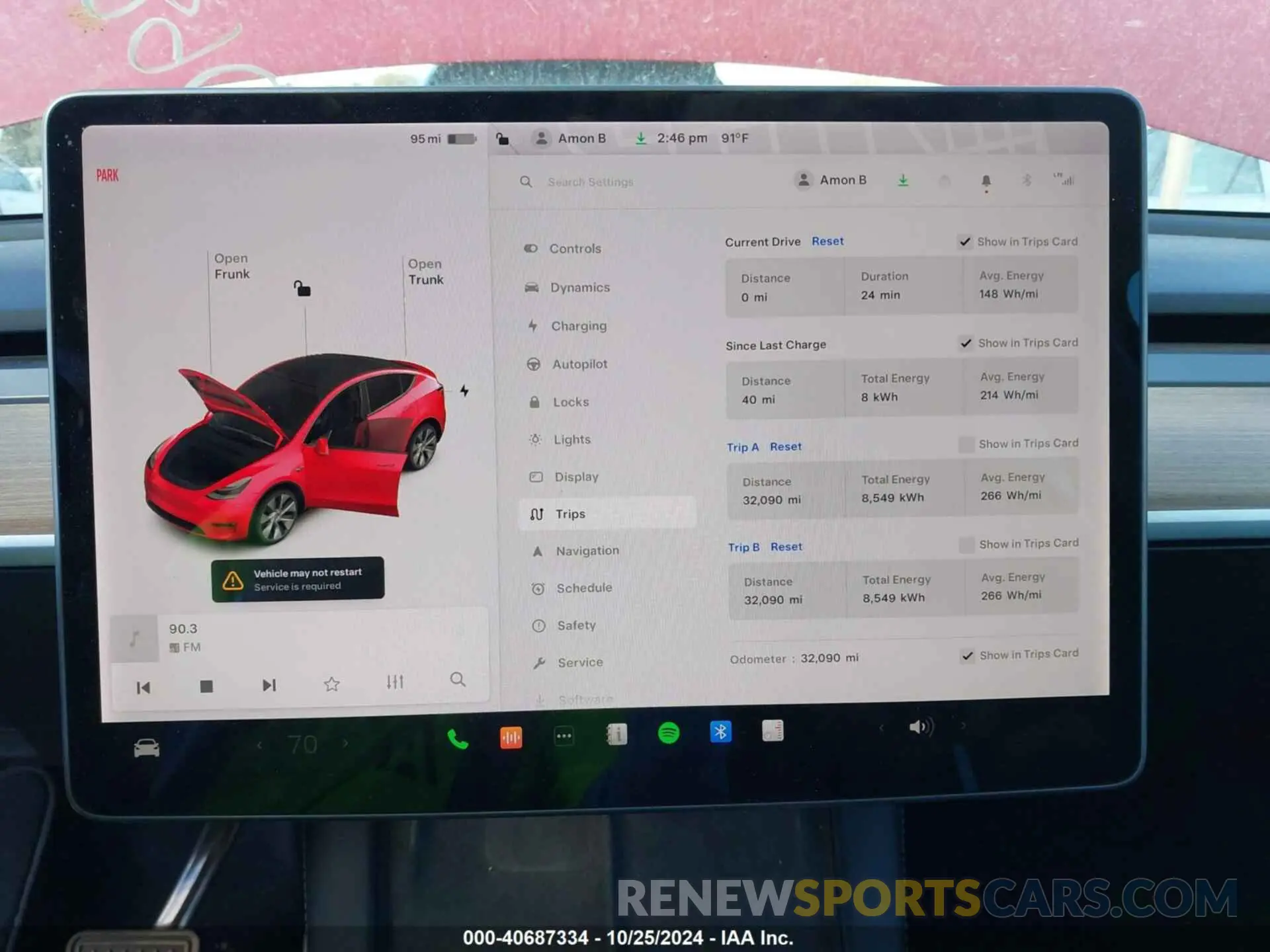 7 Photograph of a damaged car 5YJYGDEE8MF140458 TESLA MODEL Y 2021