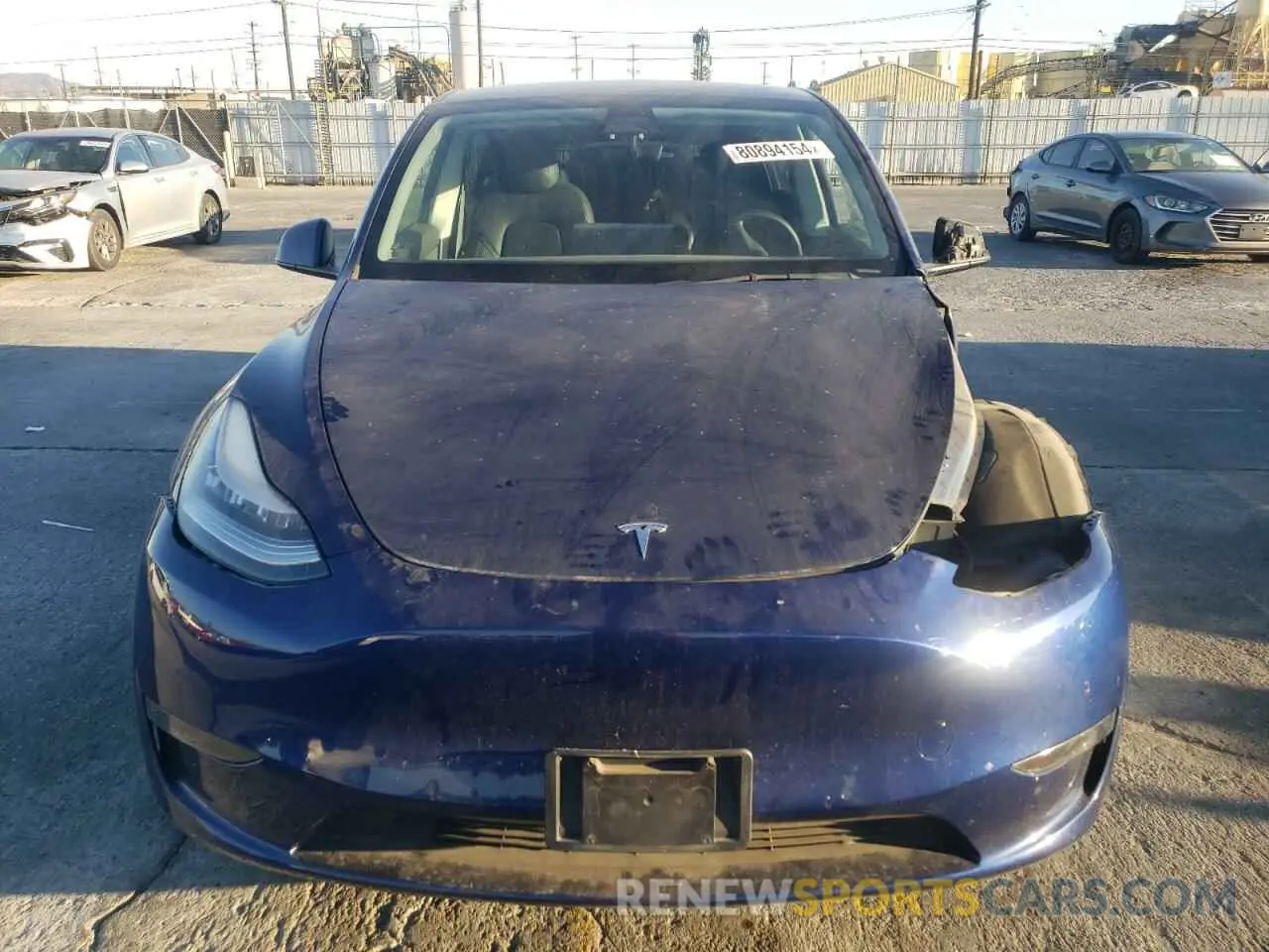 5 Фотография поврежденного автомобиля 5YJYGDEE8MF148849 TESLA MODEL Y 2021