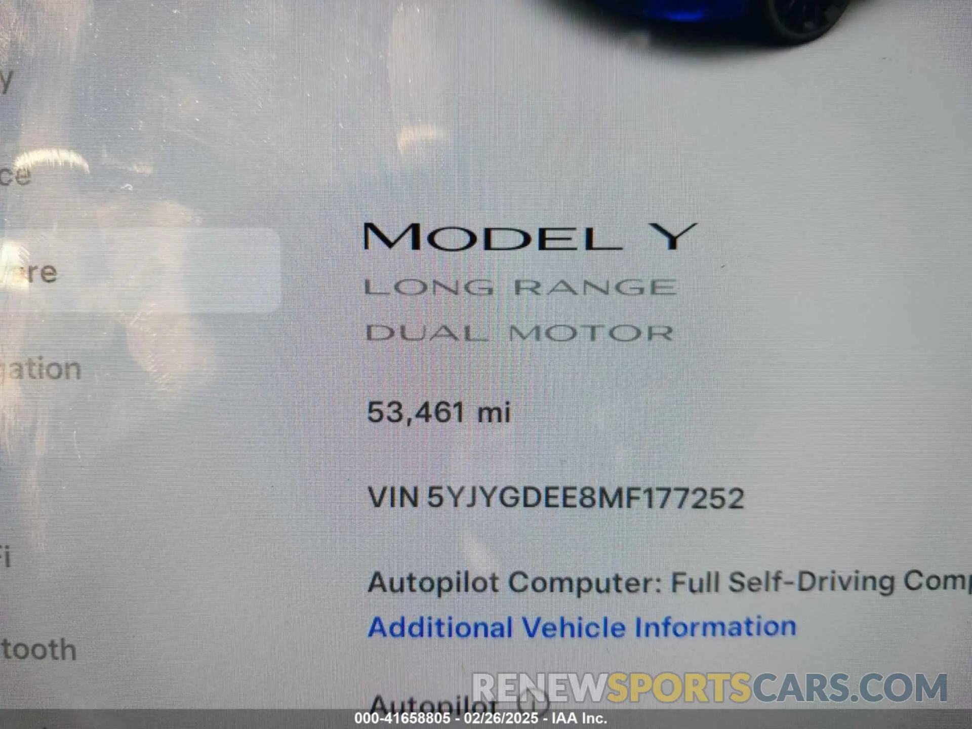 16 Фотография поврежденного автомобиля 5YJYGDEE8MF177252 TESLA MODEL Y 2021