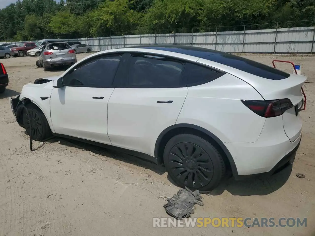 2 Фотография поврежденного автомобиля 5YJYGDEE8MF194486 TESLA MODEL Y 2021