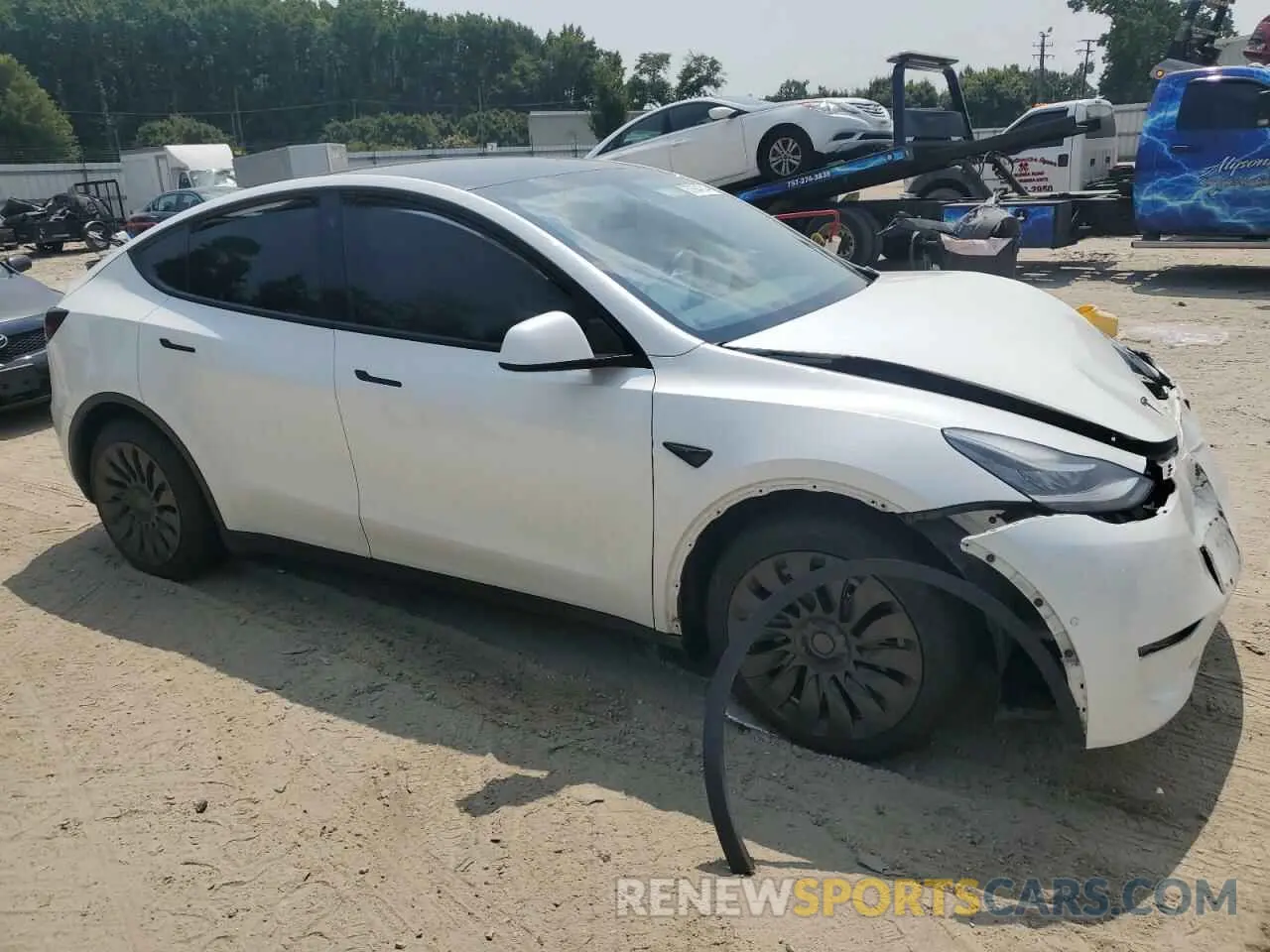 4 Фотография поврежденного автомобиля 5YJYGDEE8MF194486 TESLA MODEL Y 2021