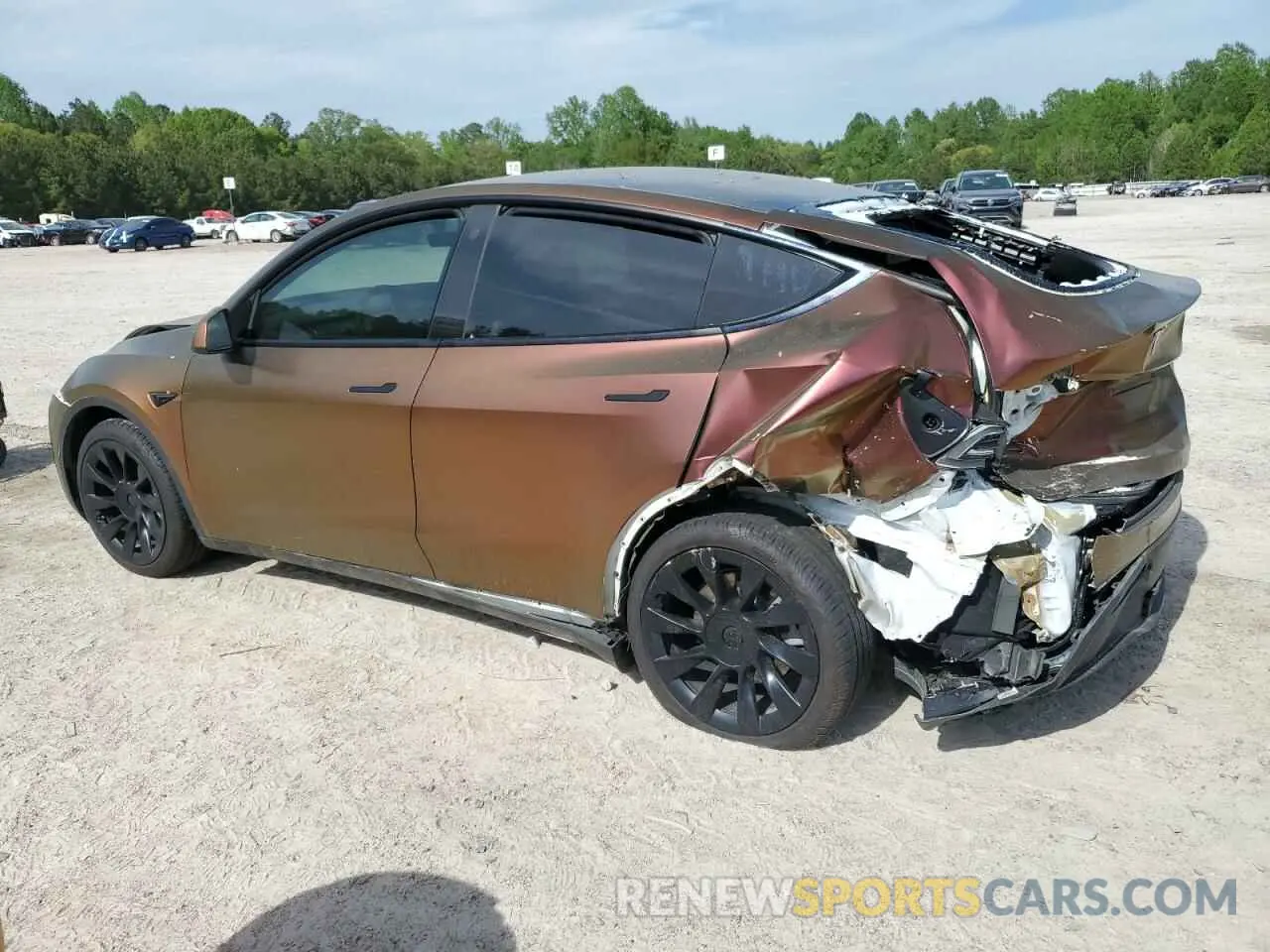 2 Photograph of a damaged car 5YJYGDEE8MF208774 TESLA MODEL Y 2021