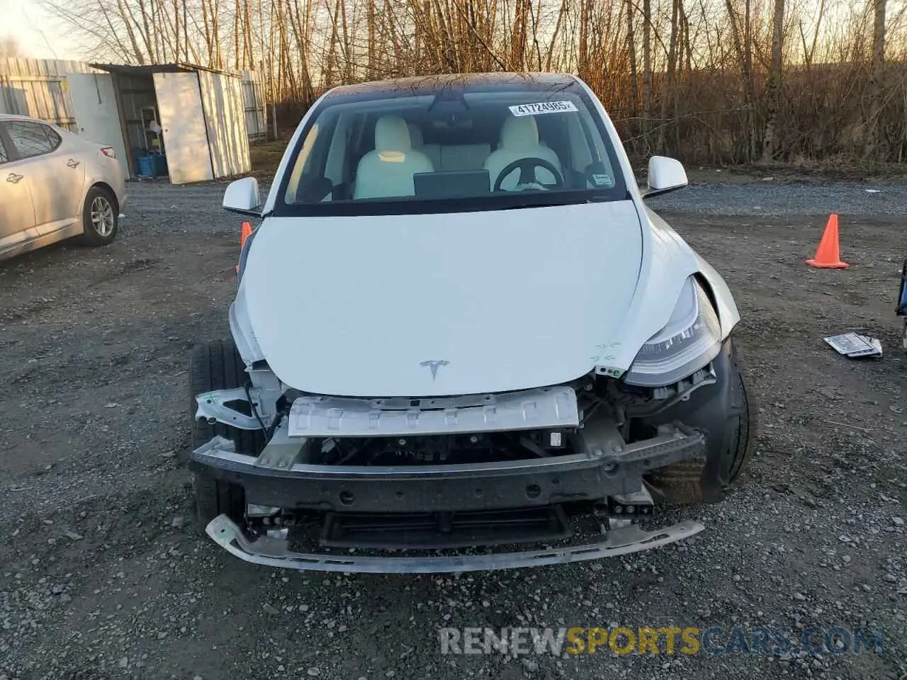 5 Фотография поврежденного автомобиля 5YJYGDEE8MF244125 TESLA MODEL Y 2021