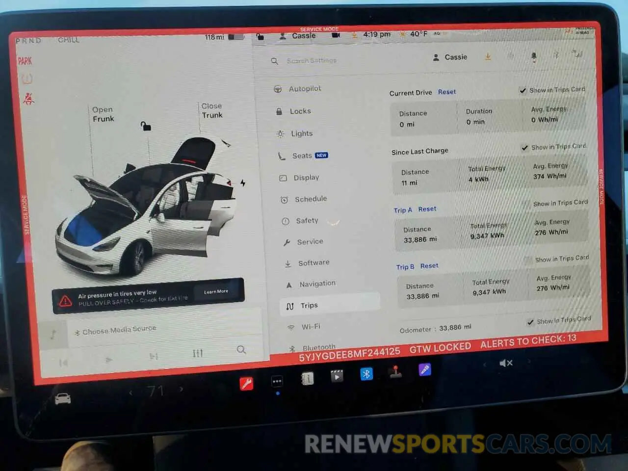 9 Фотография поврежденного автомобиля 5YJYGDEE8MF244125 TESLA MODEL Y 2021