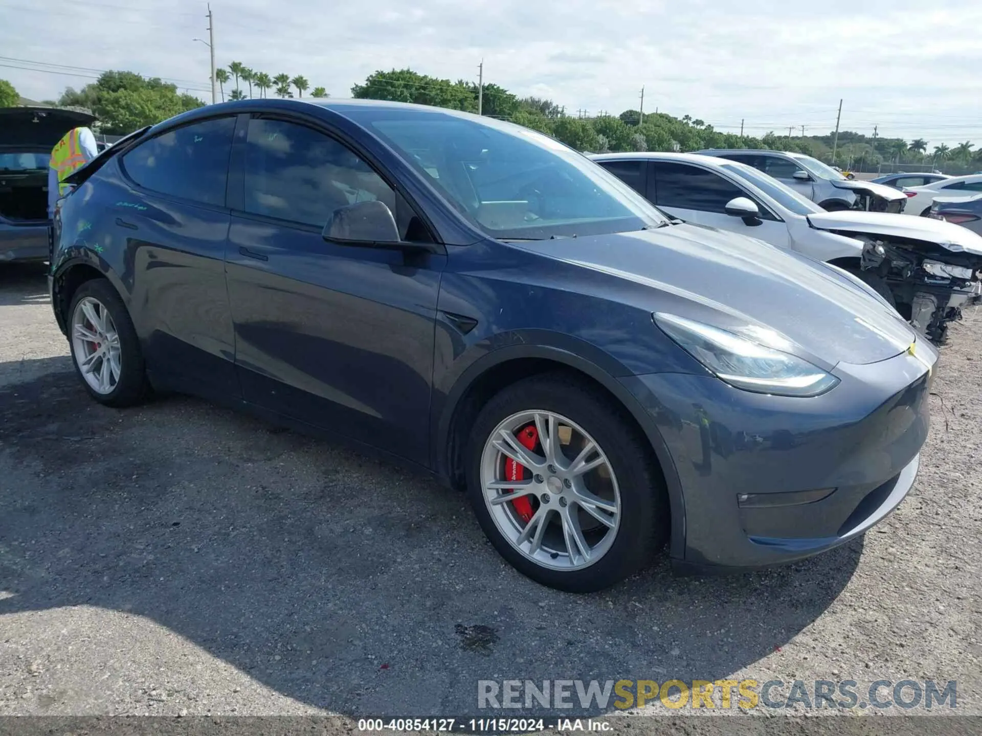 1 Фотография поврежденного автомобиля 5YJYGDEE8MF262768 TESLA MODEL Y 2021