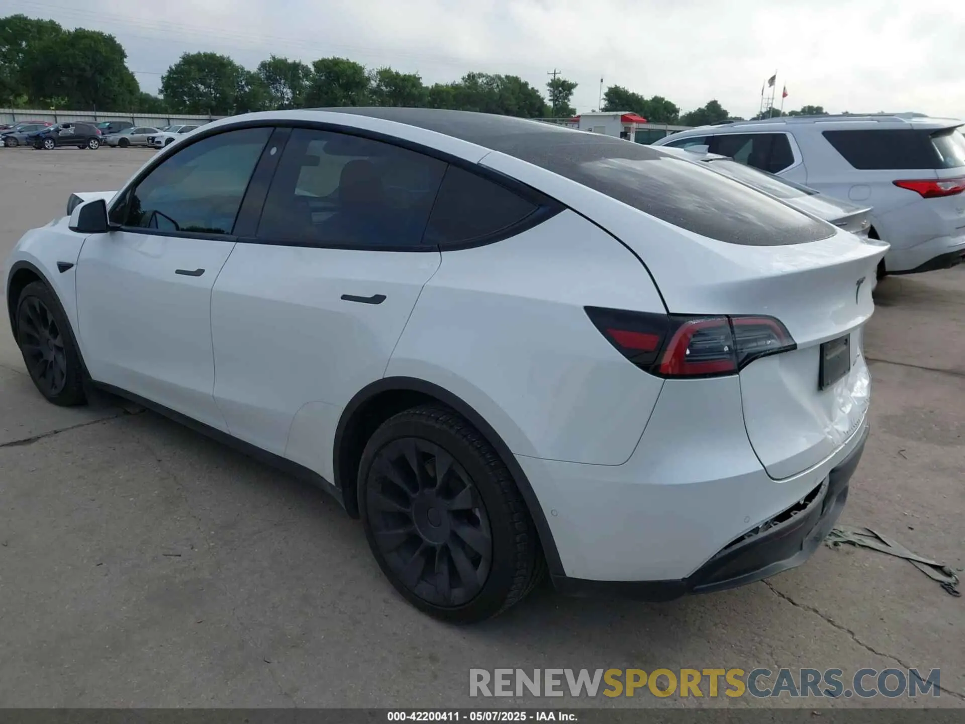 3 Фотография поврежденного автомобиля 5YJYGDEE8MF266075 TESLA MODEL Y 2021