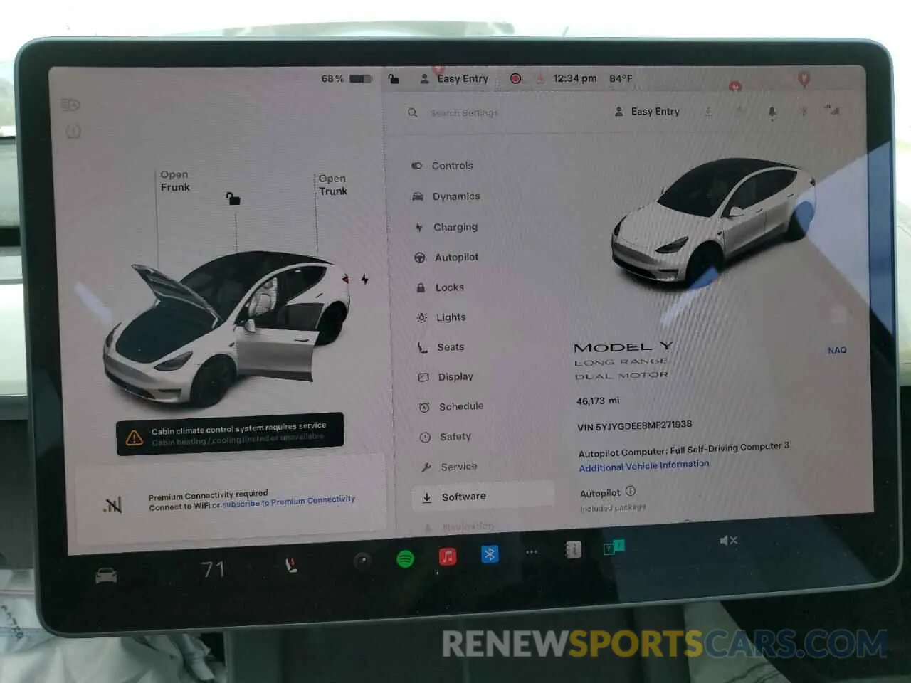 9 Фотография поврежденного автомобиля 5YJYGDEE8MF271938 TESLA MODEL Y 2021