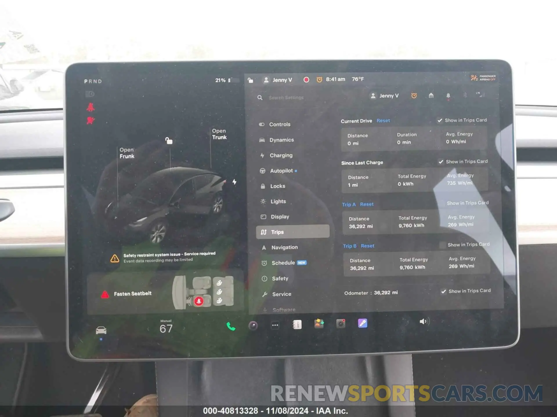7 Photograph of a damaged car 5YJYGDEE8MF281224 TESLA MODEL Y 2021