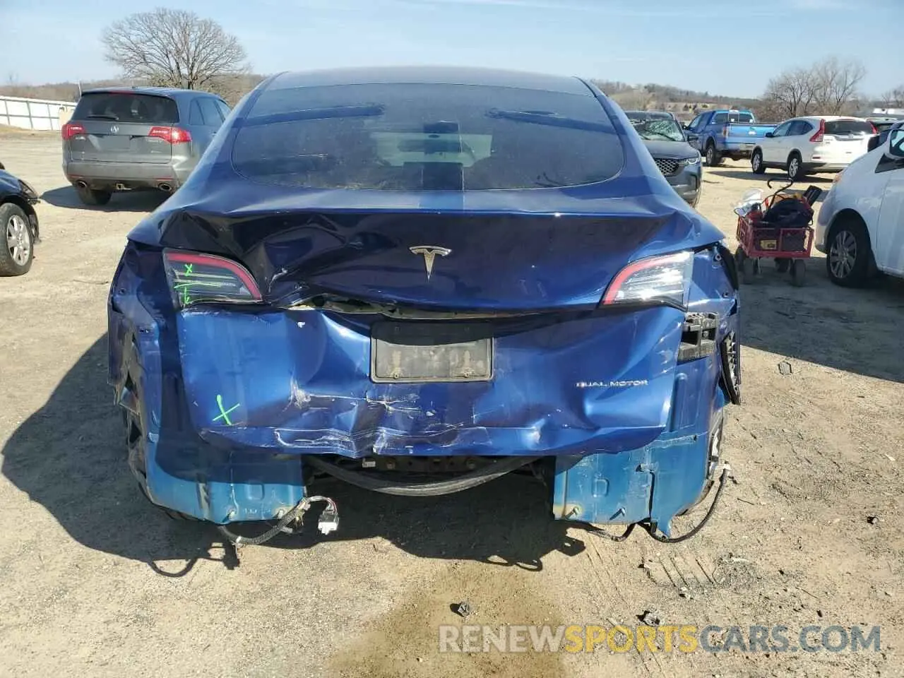 6 Фотография поврежденного автомобиля 5YJYGDEE9MF066774 TESLA MODEL Y 2021