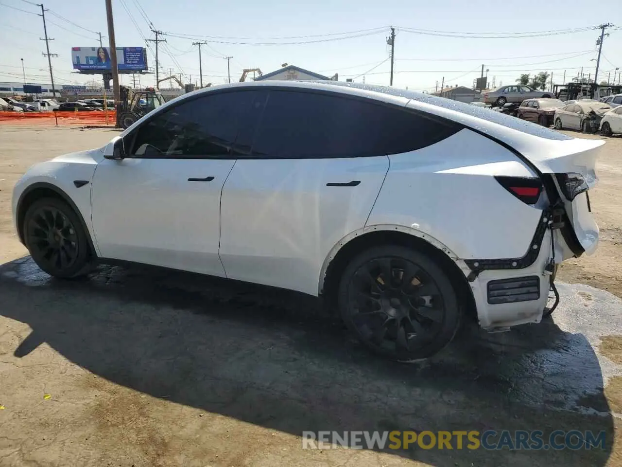 2 Photograph of a damaged car 5YJYGDEE9MF070890 TESLA MODEL Y 2021