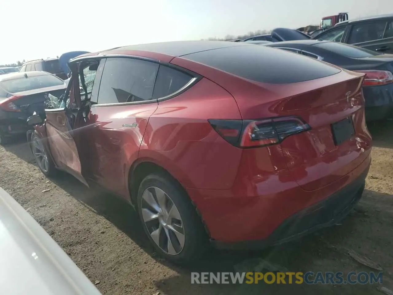 2 Фотография поврежденного автомобиля 5YJYGDEE9MF075698 TESLA MODEL Y 2021