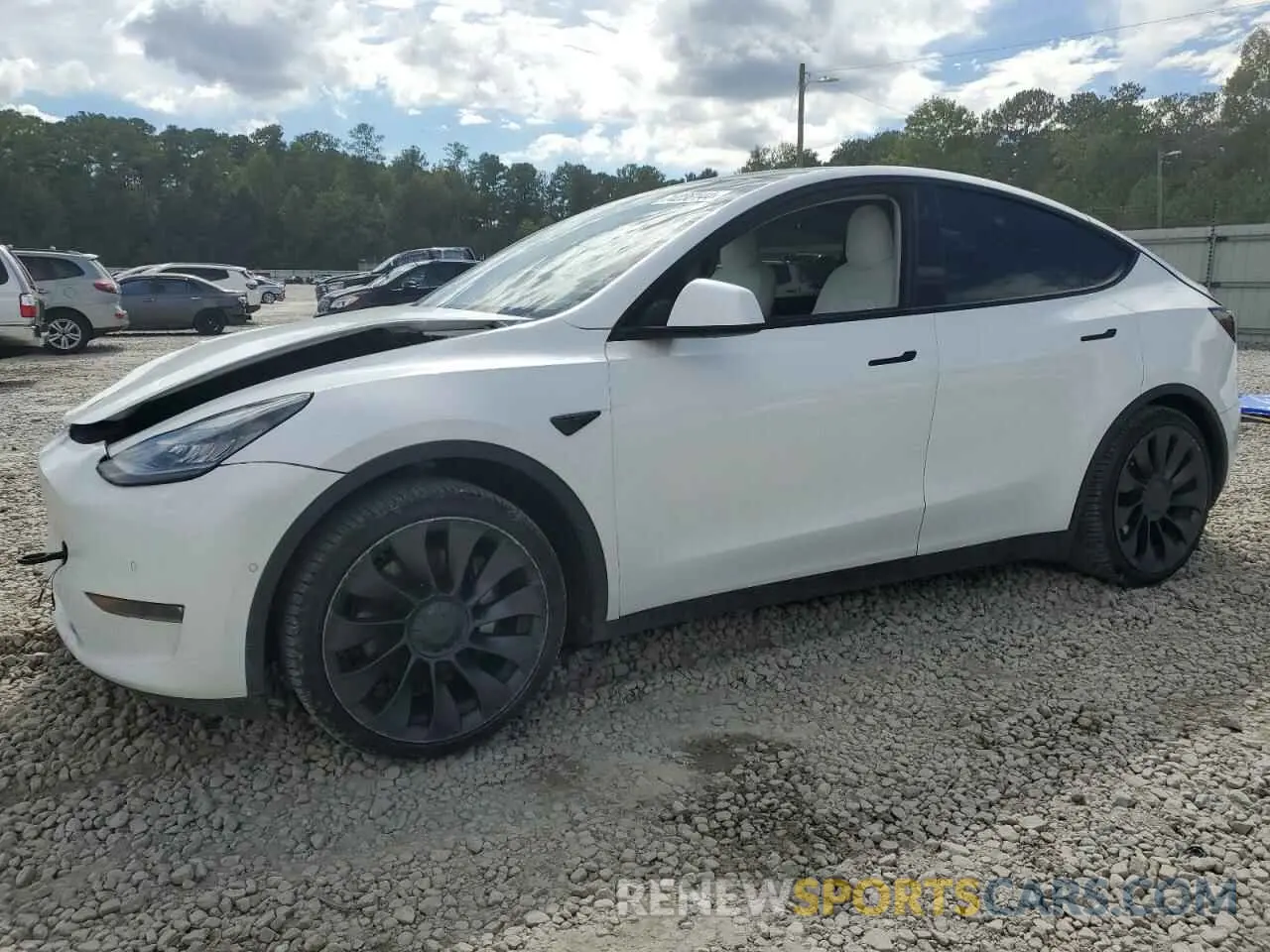 1 Фотография поврежденного автомобиля 5YJYGDEE9MF085549 TESLA MODEL Y 2021