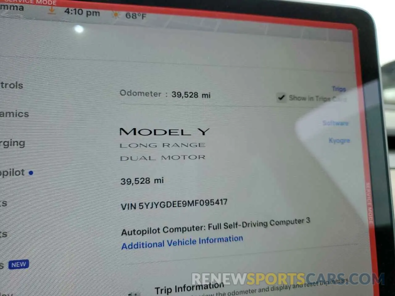9 Фотография поврежденного автомобиля 5YJYGDEE9MF095417 TESLA MODEL Y 2021