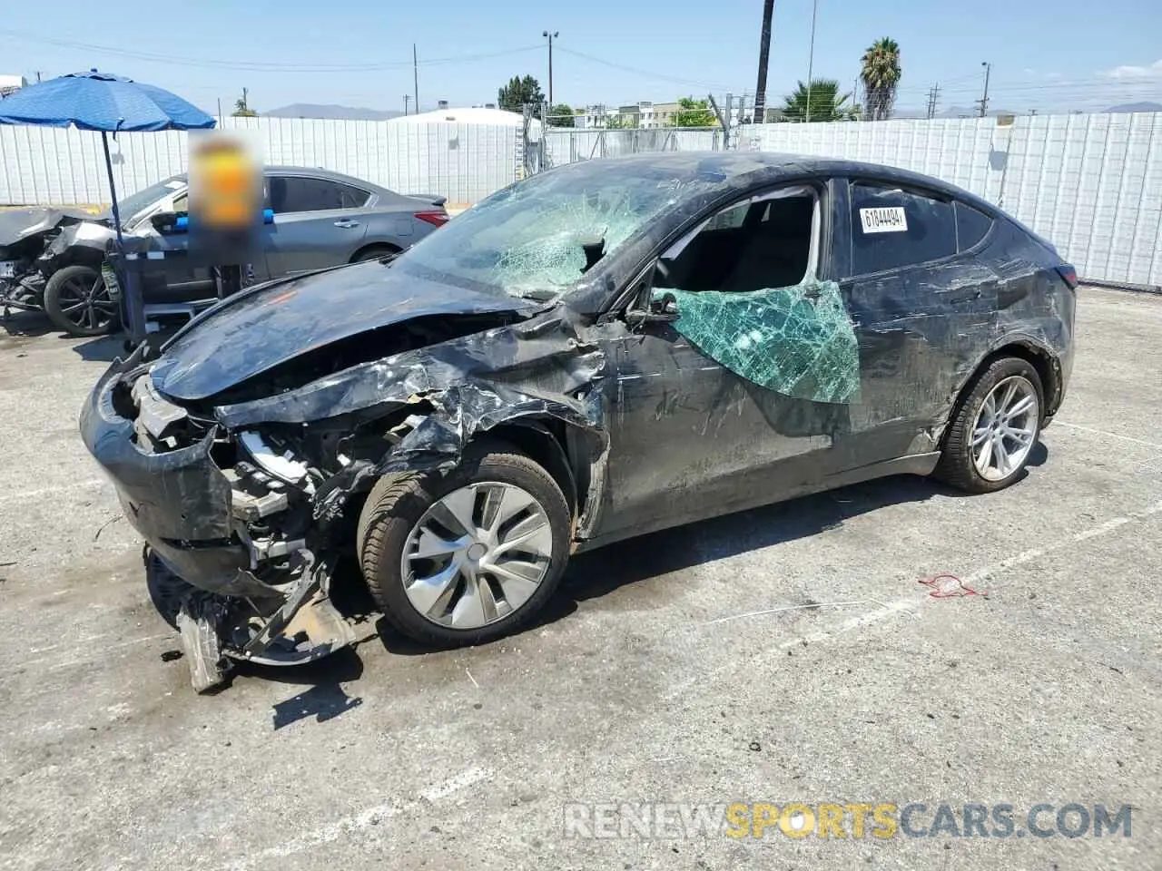 1 Фотография поврежденного автомобиля 5YJYGDEE9MF148472 TESLA MODEL Y 2021