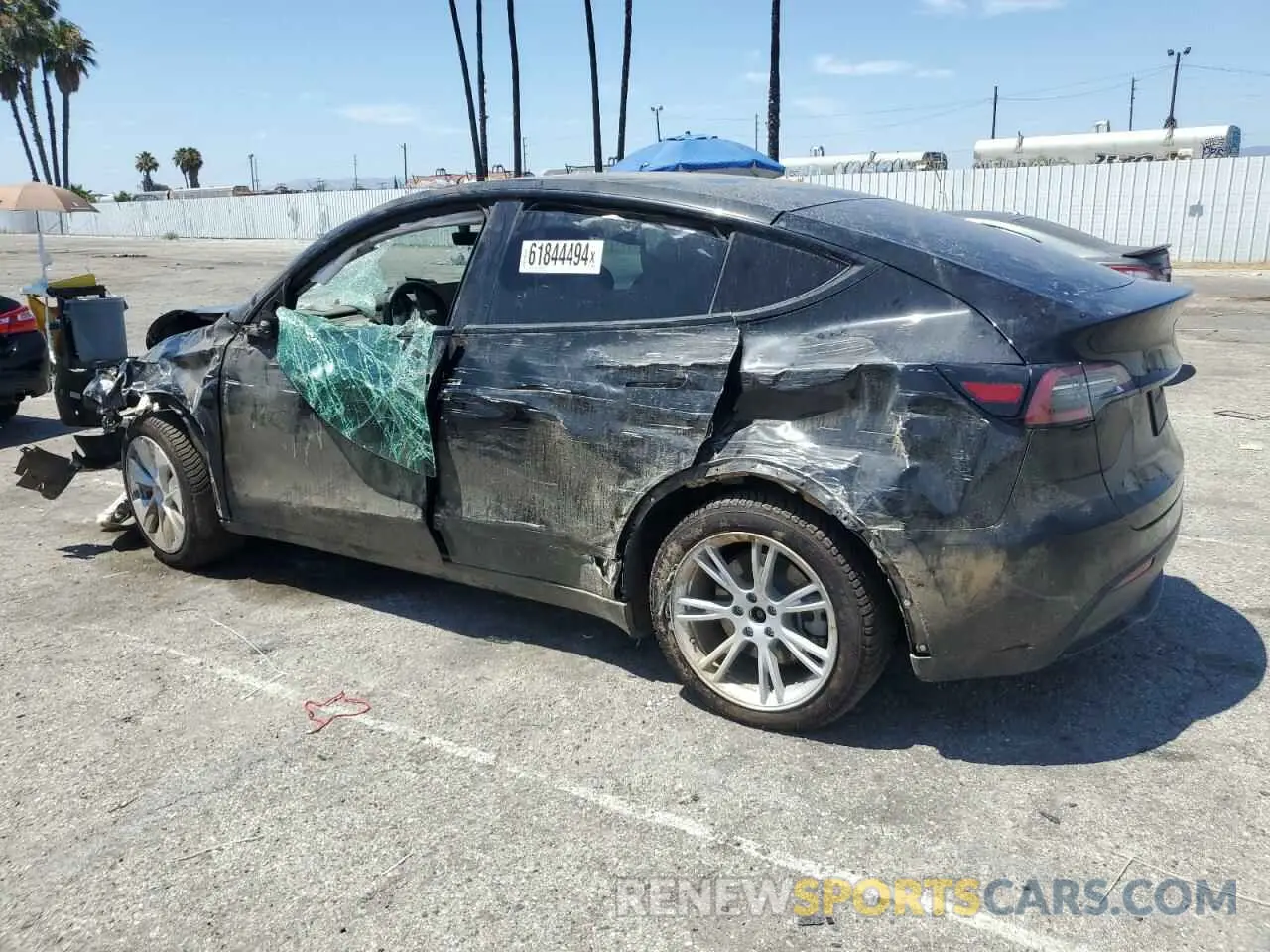 2 Фотография поврежденного автомобиля 5YJYGDEE9MF148472 TESLA MODEL Y 2021