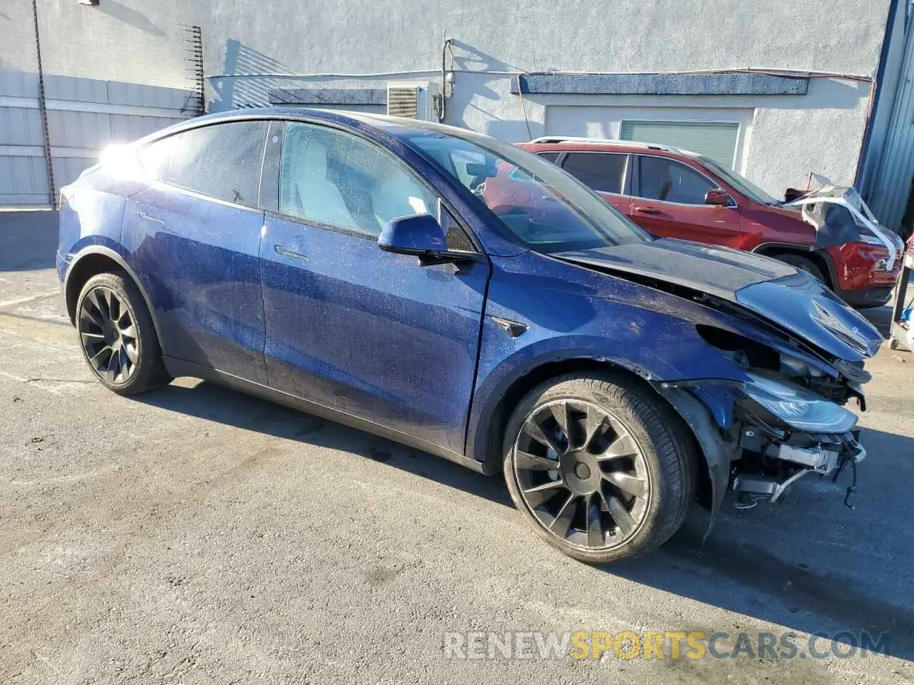 4 Photograph of a damaged car 5YJYGDEE9MF158144 TESLA MODEL Y 2021