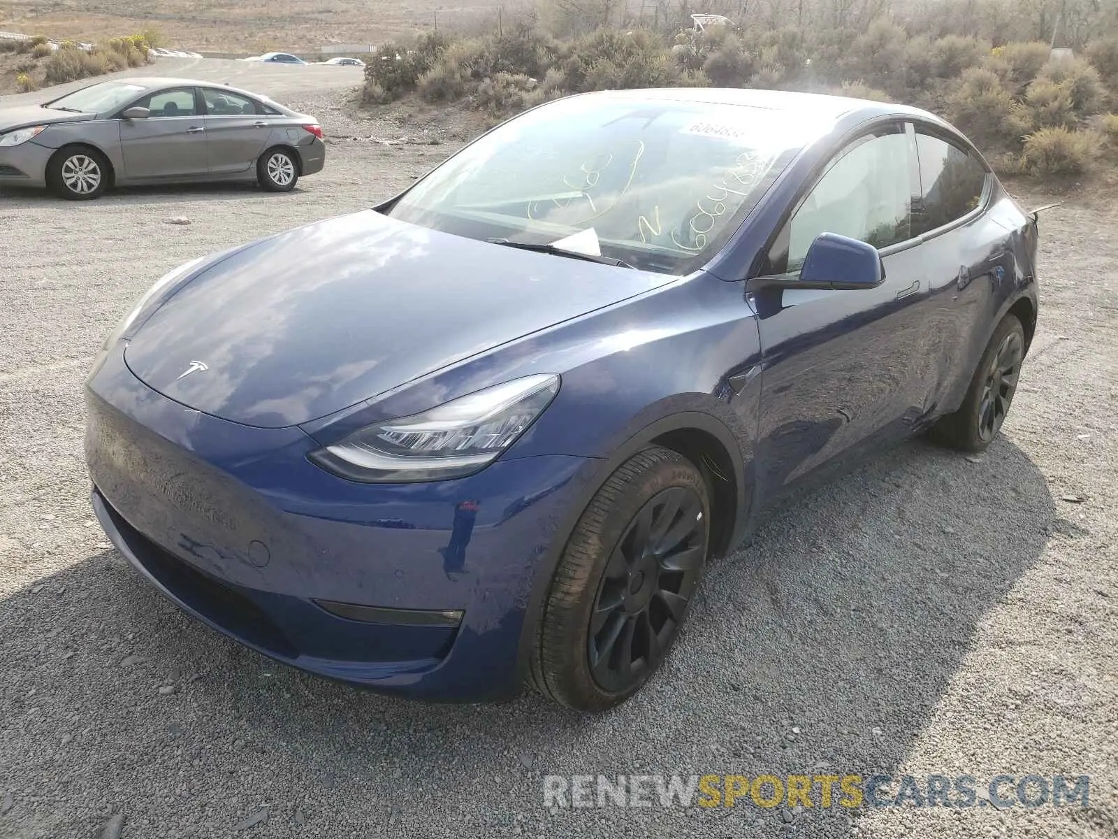 2 Photograph of a damaged car 5YJYGDEE9MF176417 TESLA MODEL Y 2021