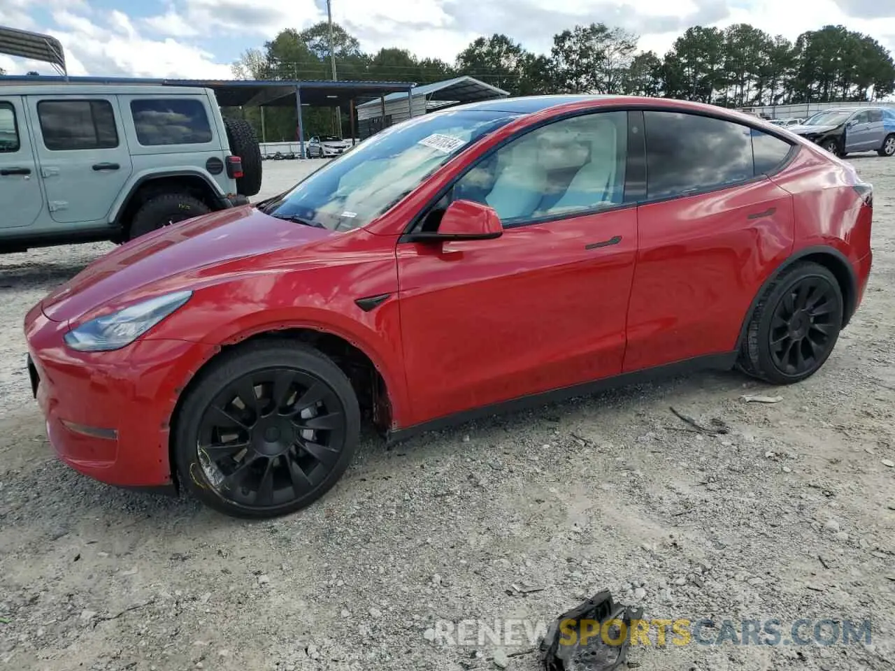 1 Фотография поврежденного автомобиля 5YJYGDEE9MF182492 TESLA MODEL Y 2021