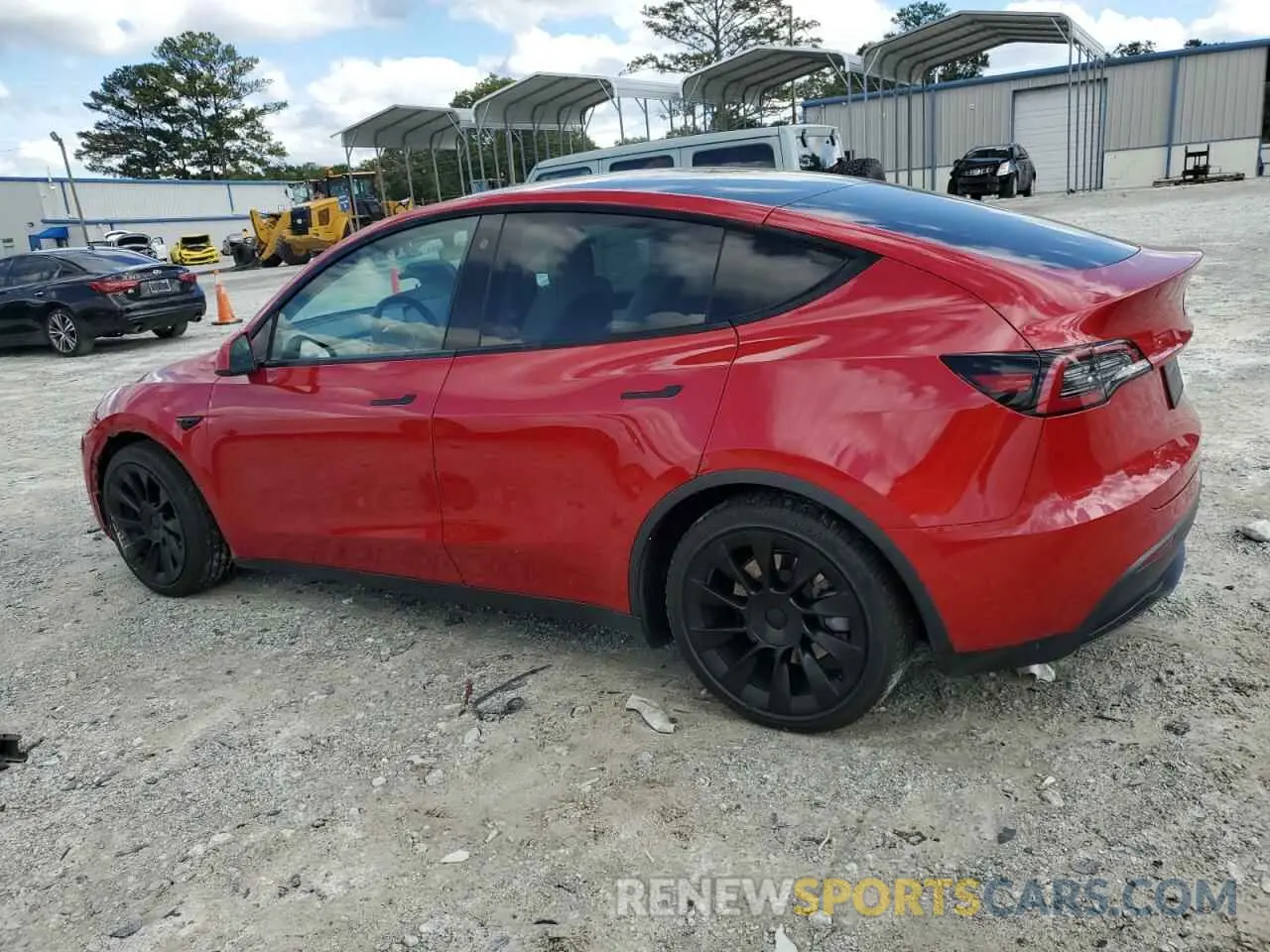 2 Фотография поврежденного автомобиля 5YJYGDEE9MF182492 TESLA MODEL Y 2021
