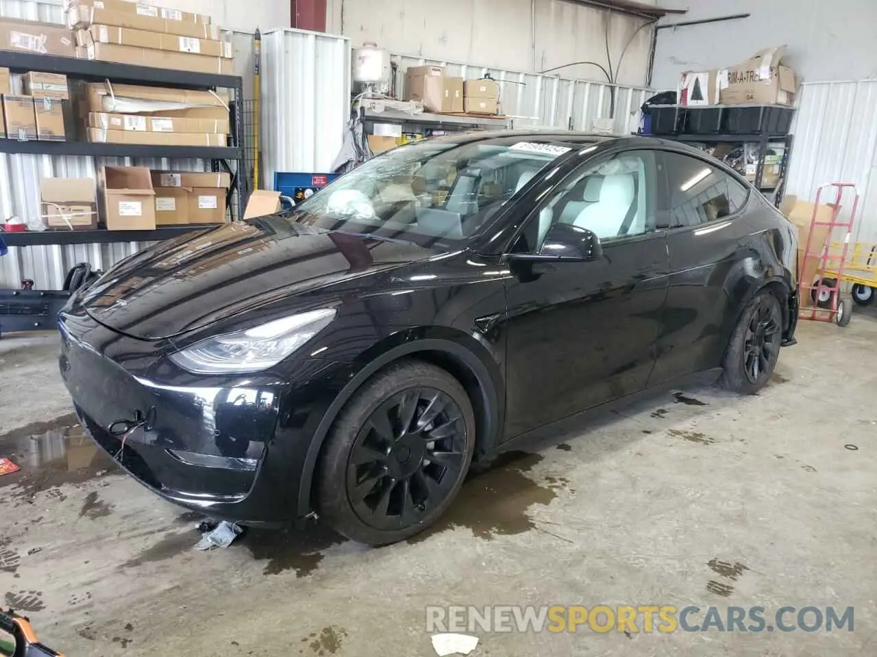 1 Фотография поврежденного автомобиля 5YJYGDEE9MF195579 TESLA MODEL Y 2021