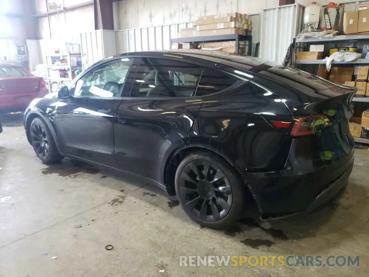 2 Фотография поврежденного автомобиля 5YJYGDEE9MF195579 TESLA MODEL Y 2021