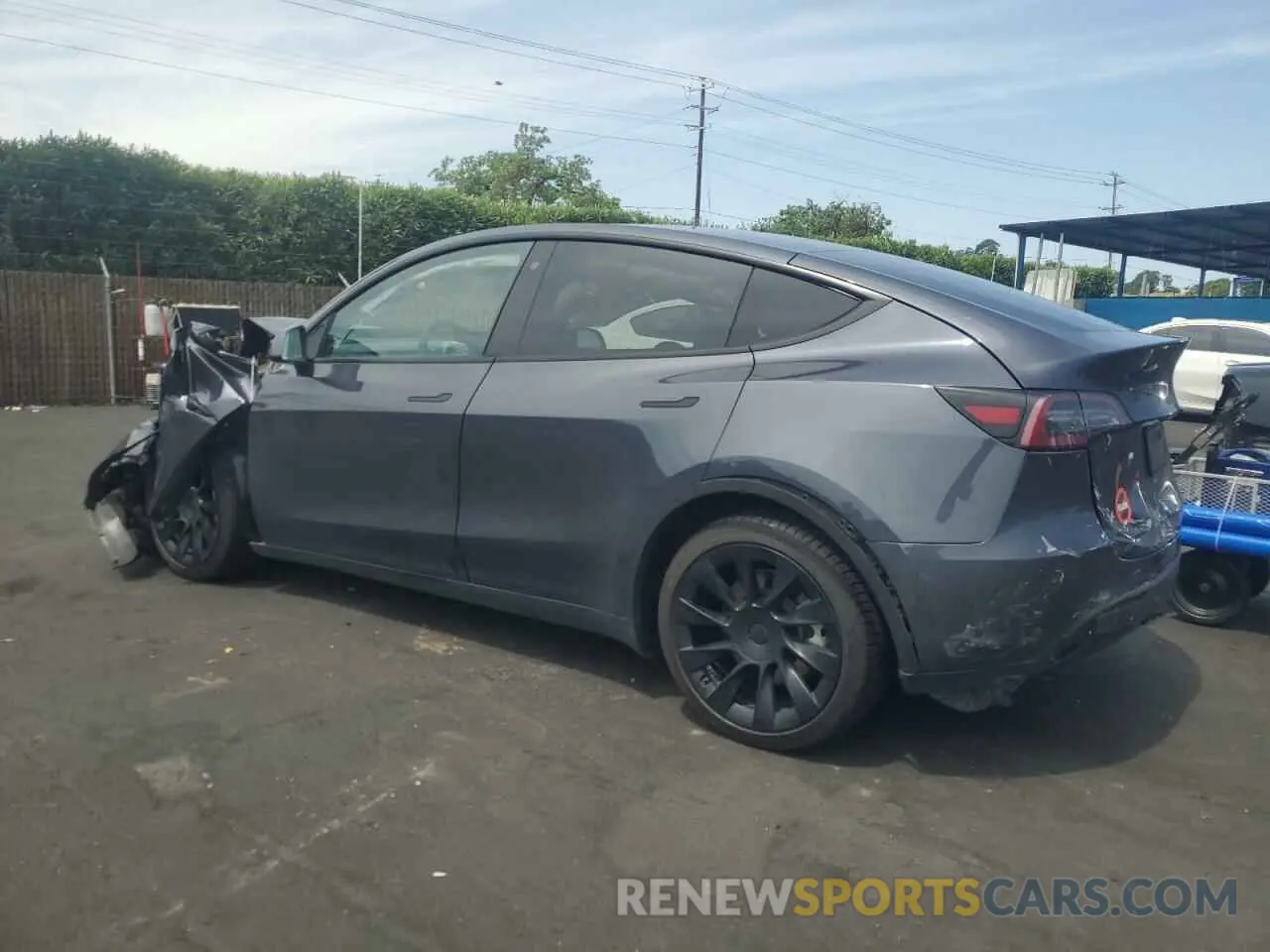 2 Фотография поврежденного автомобиля 5YJYGDEE9MF243226 TESLA MODEL Y 2021