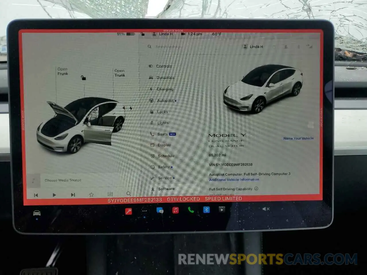 9 Photograph of a damaged car 5YJYGDEE9MF282138 TESLA MODEL Y 2021