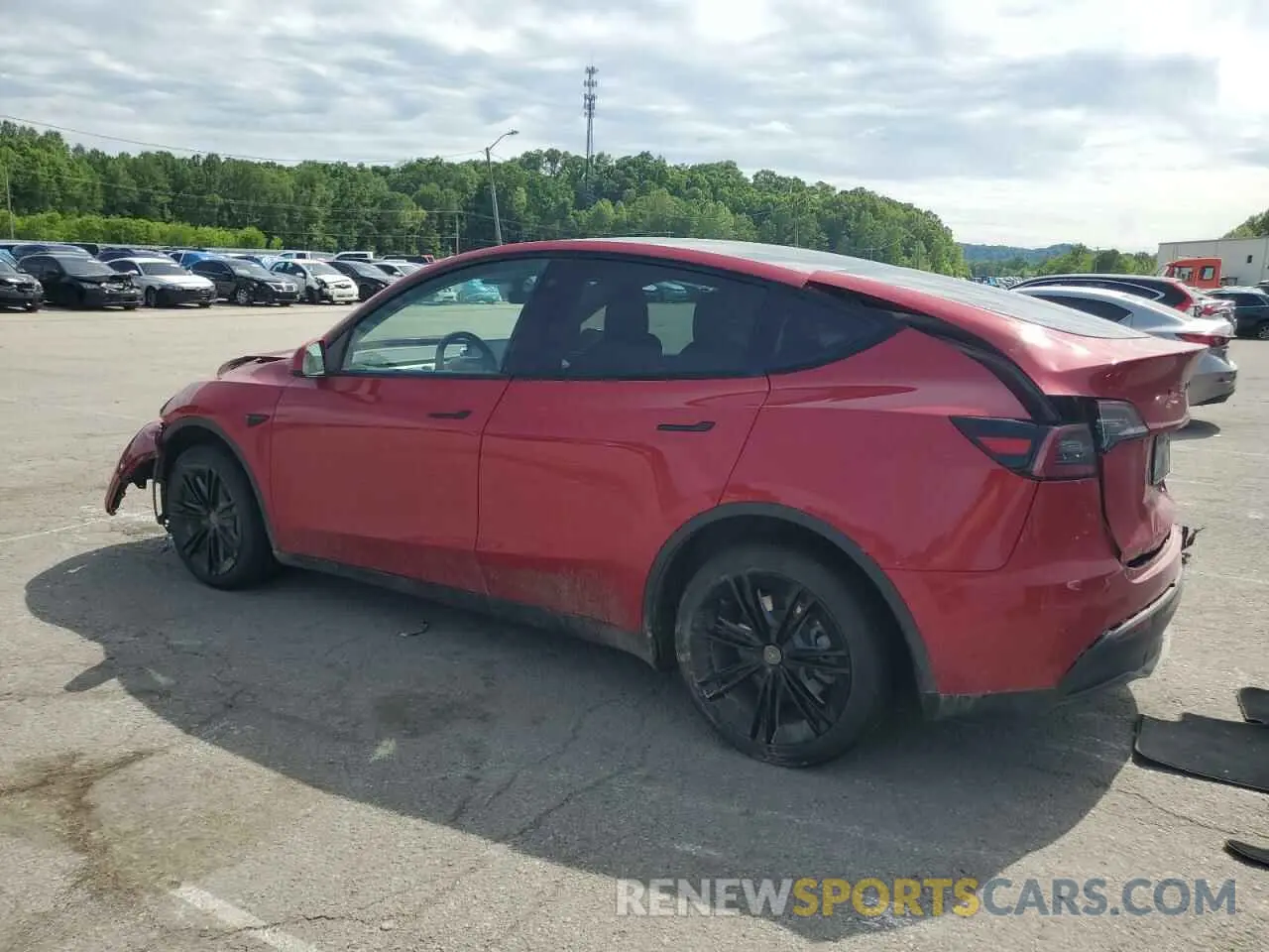 2 Photograph of a damaged car 5YJYGDEE9MF293849 TESLA MODEL Y 2021