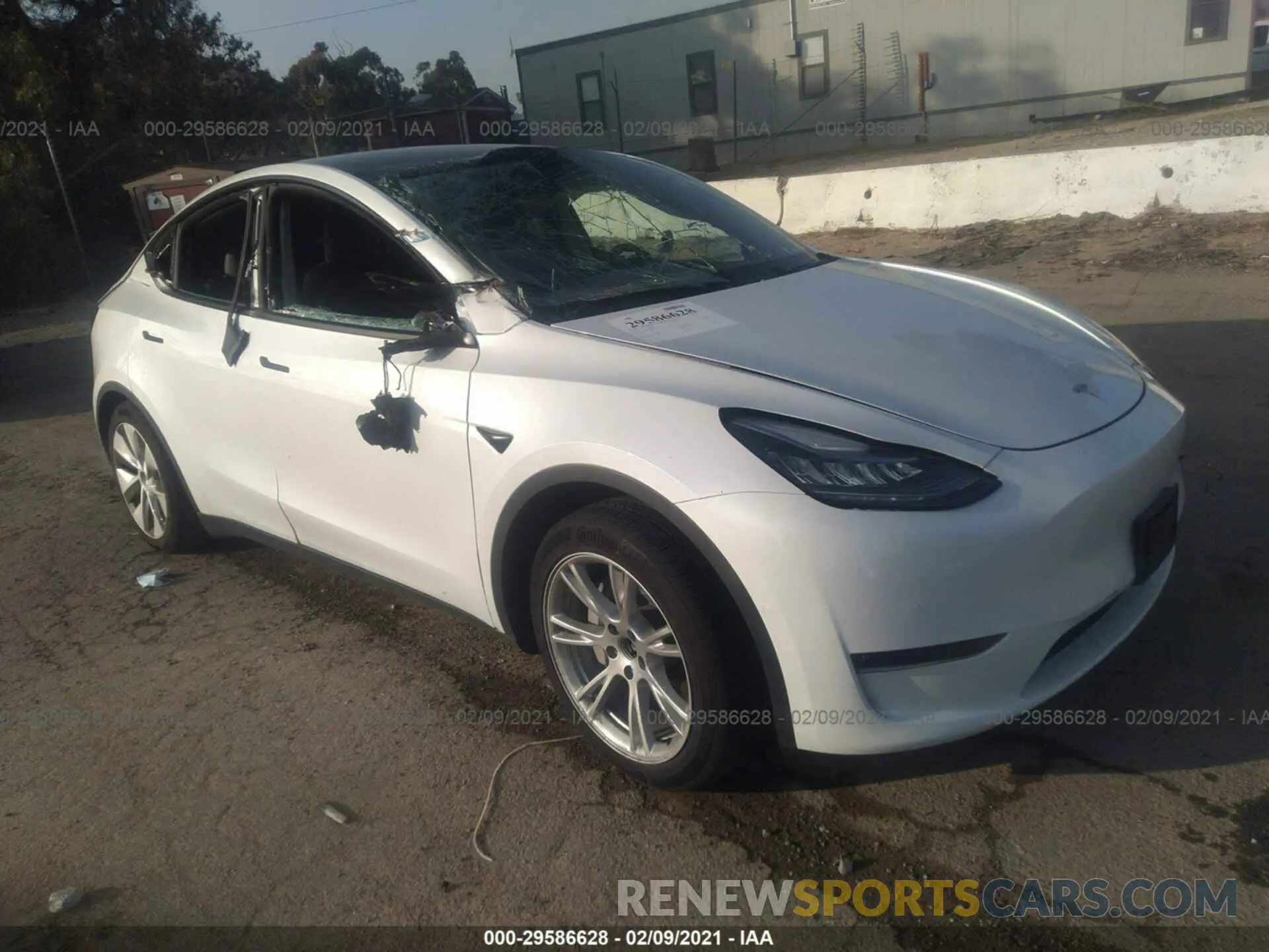1 Photograph of a damaged car 5YJYGDEEXMF071515 TESLA MODEL Y 2021