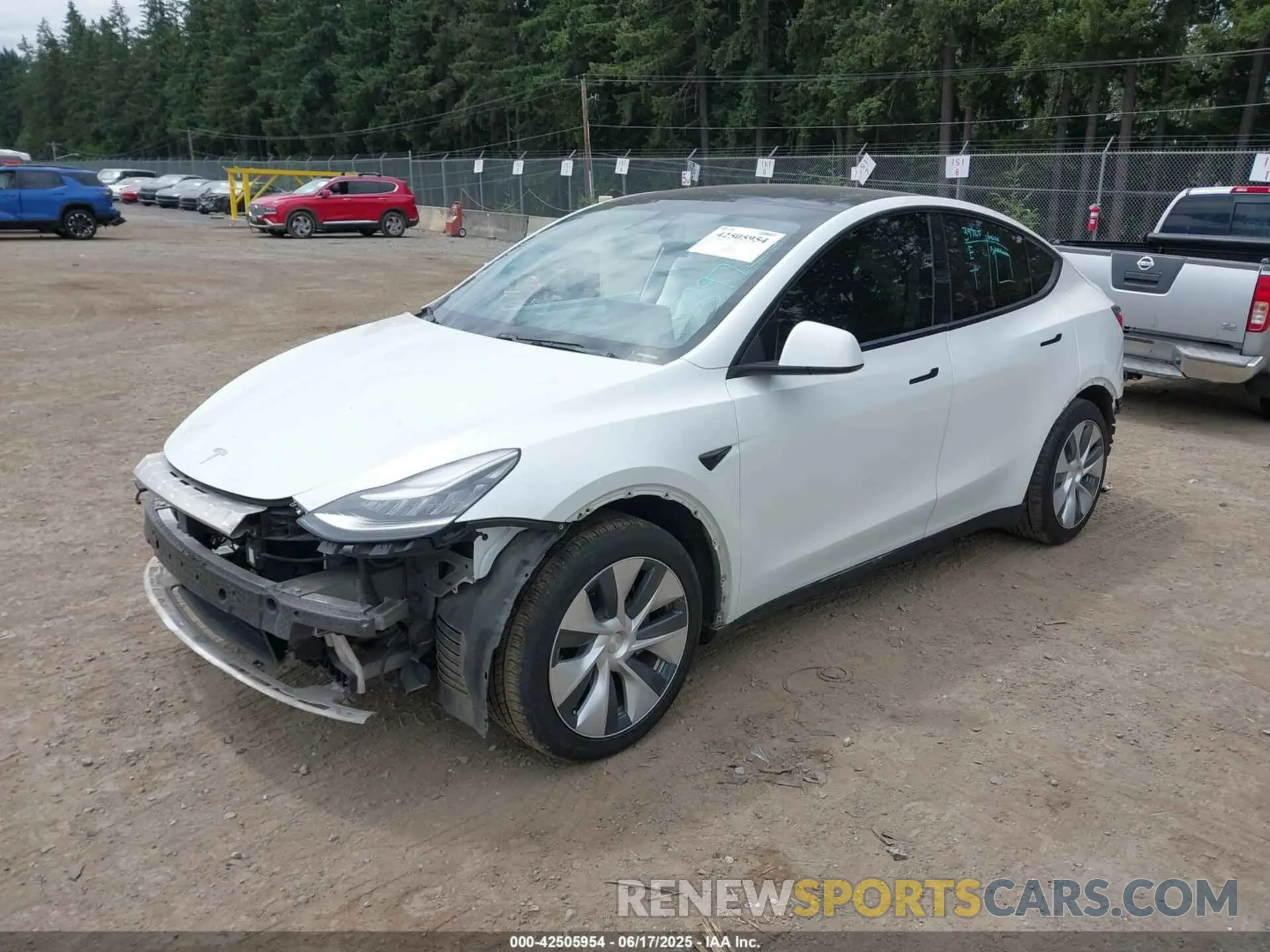 2 Фотография поврежденного автомобиля 5YJYGDEEXMF071692 TESLA MODEL Y 2021
