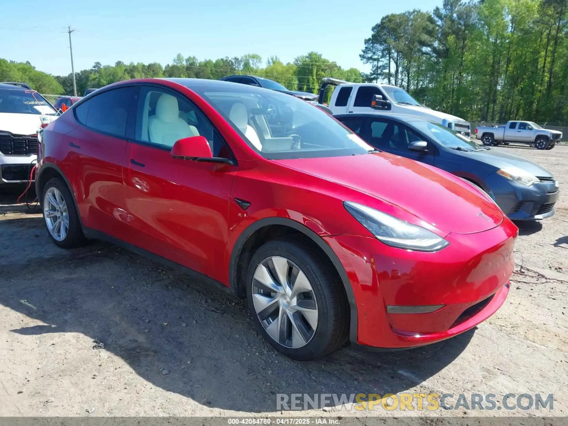 1 Photograph of a damaged car 5YJYGDEEXMF078884 TESLA MODEL Y 2021