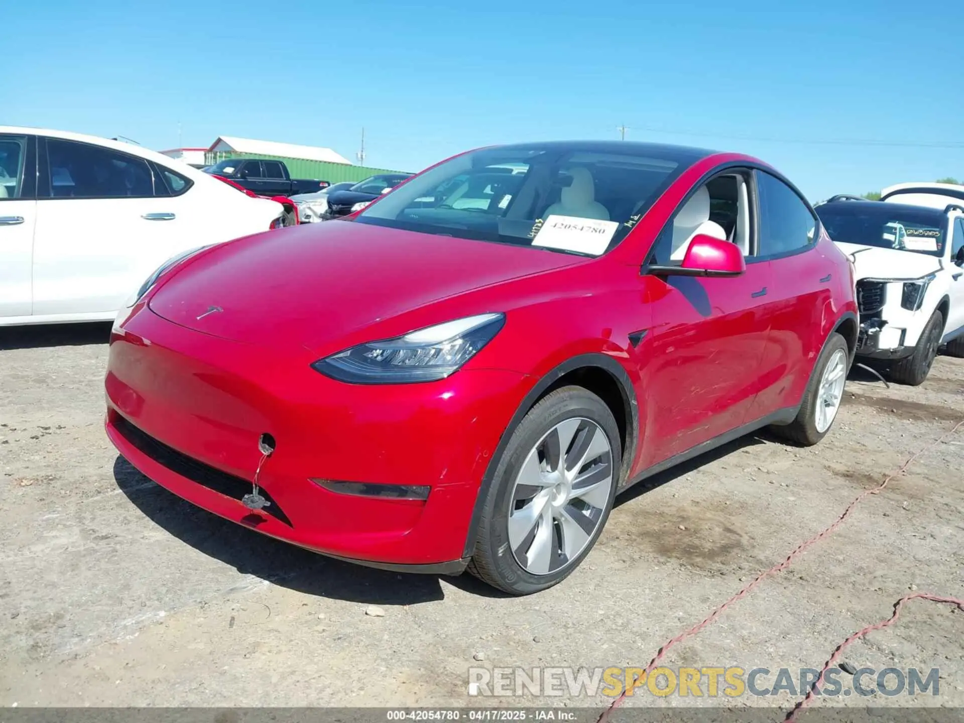 2 Photograph of a damaged car 5YJYGDEEXMF078884 TESLA MODEL Y 2021