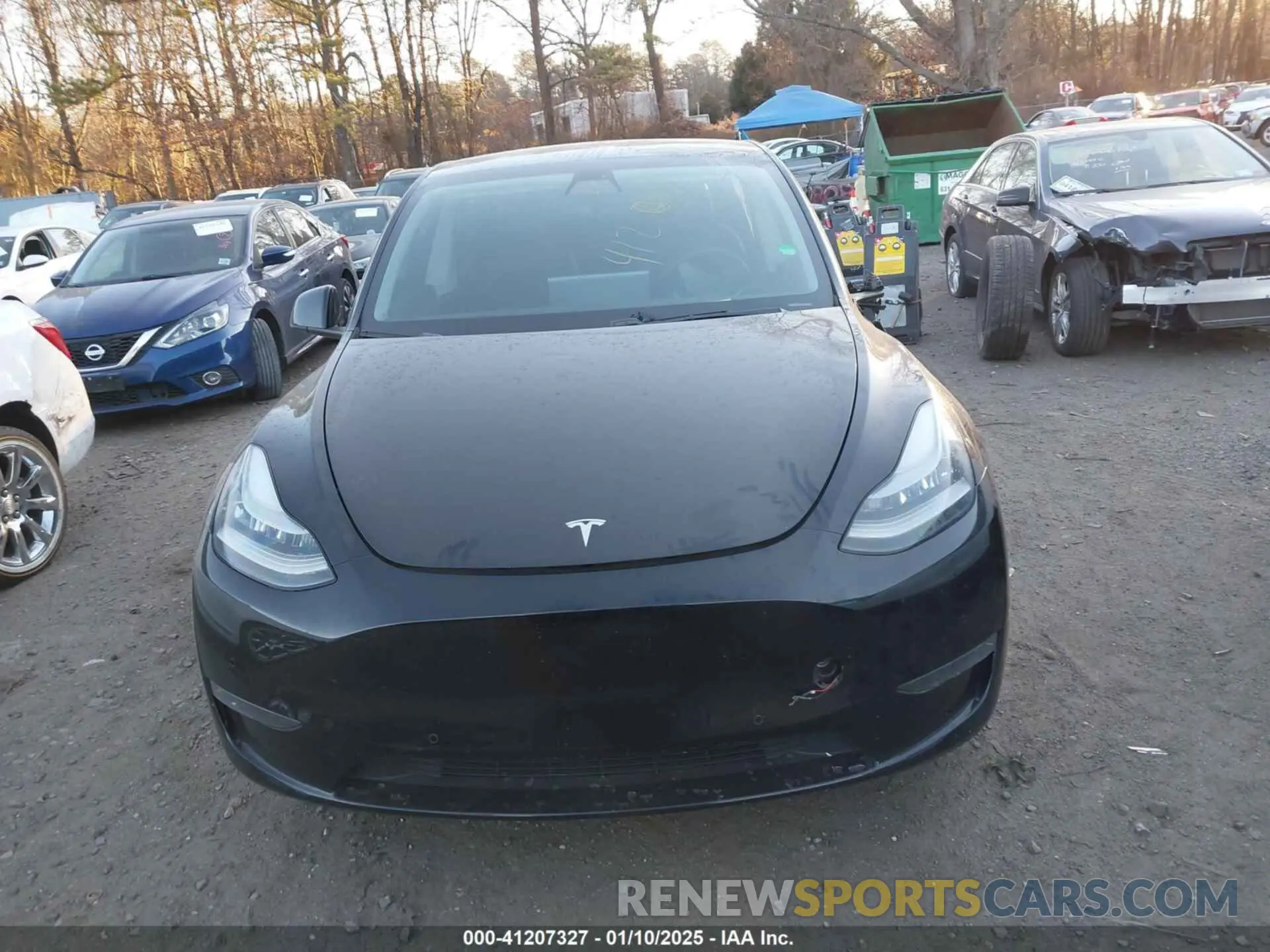 12 Photograph of a damaged car 5YJYGDEEXMF082479 TESLA MODEL Y 2021