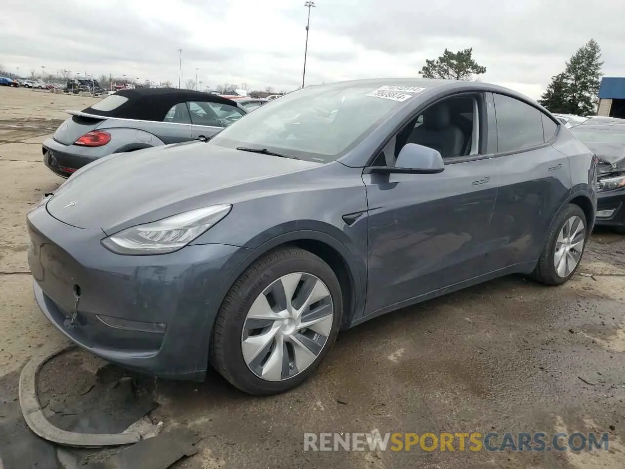 1 Фотография поврежденного автомобиля 5YJYGDEEXMF086032 TESLA MODEL Y 2021