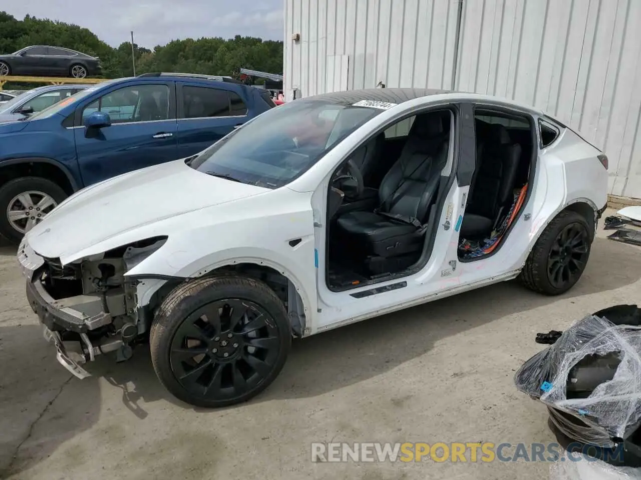 1 Фотография поврежденного автомобиля 5YJYGDEEXMF088542 TESLA MODEL Y 2021